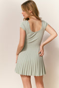 Evaluna Stretch Pointelle Mini Dress