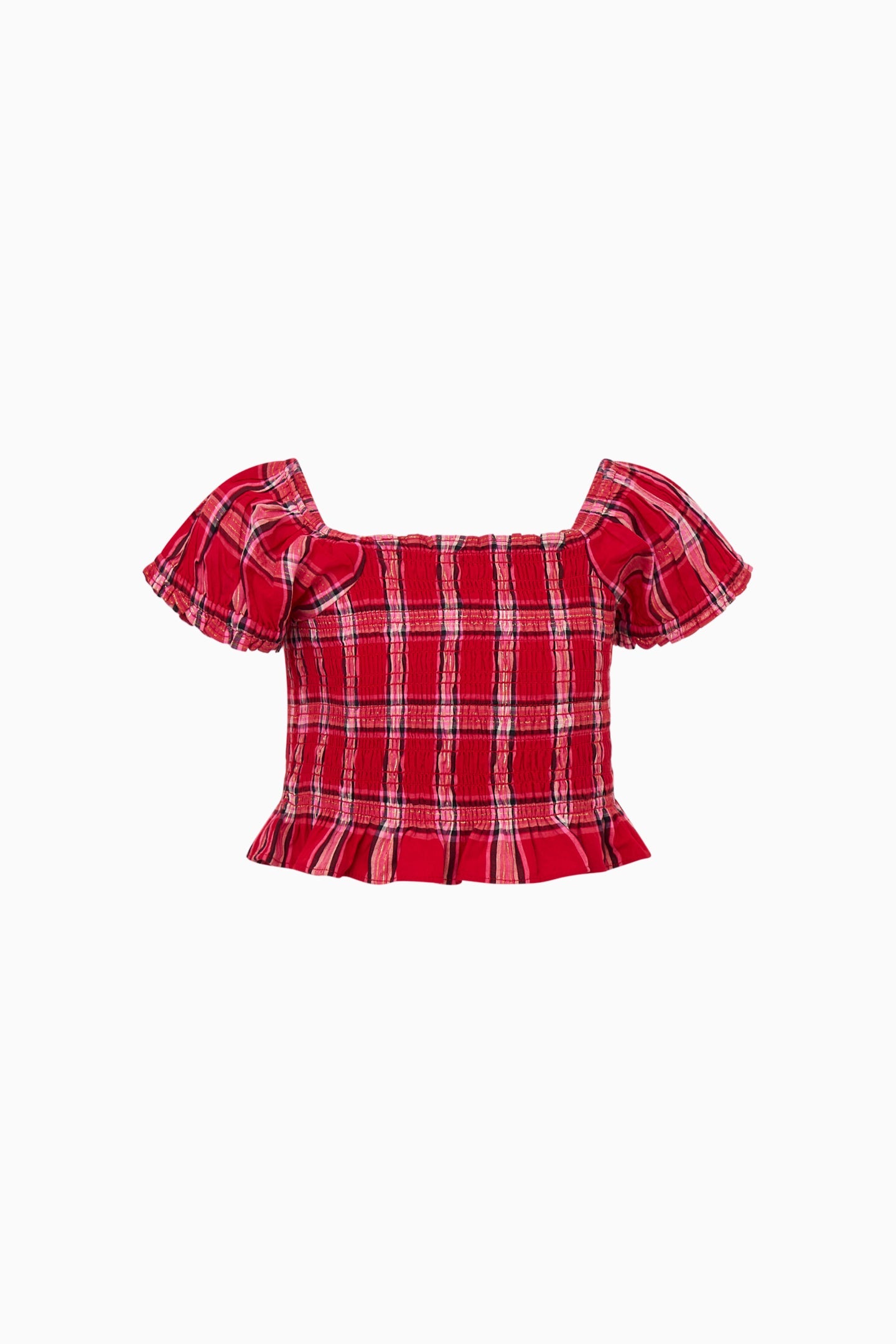 Little Girls Fabielle Tartan Top