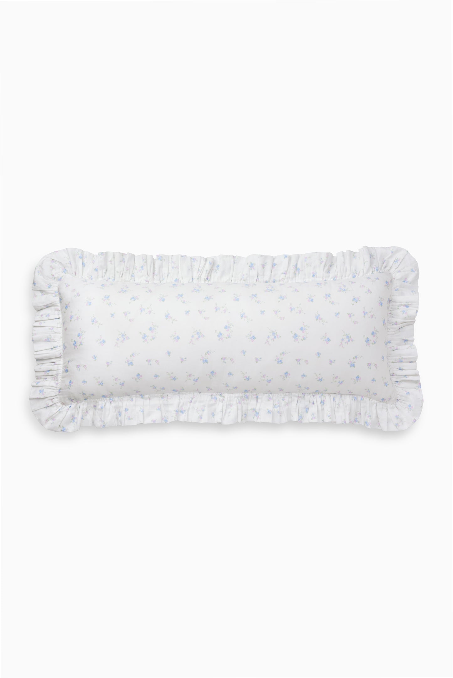 Garden Bow Ruffled Lumbar Pillow