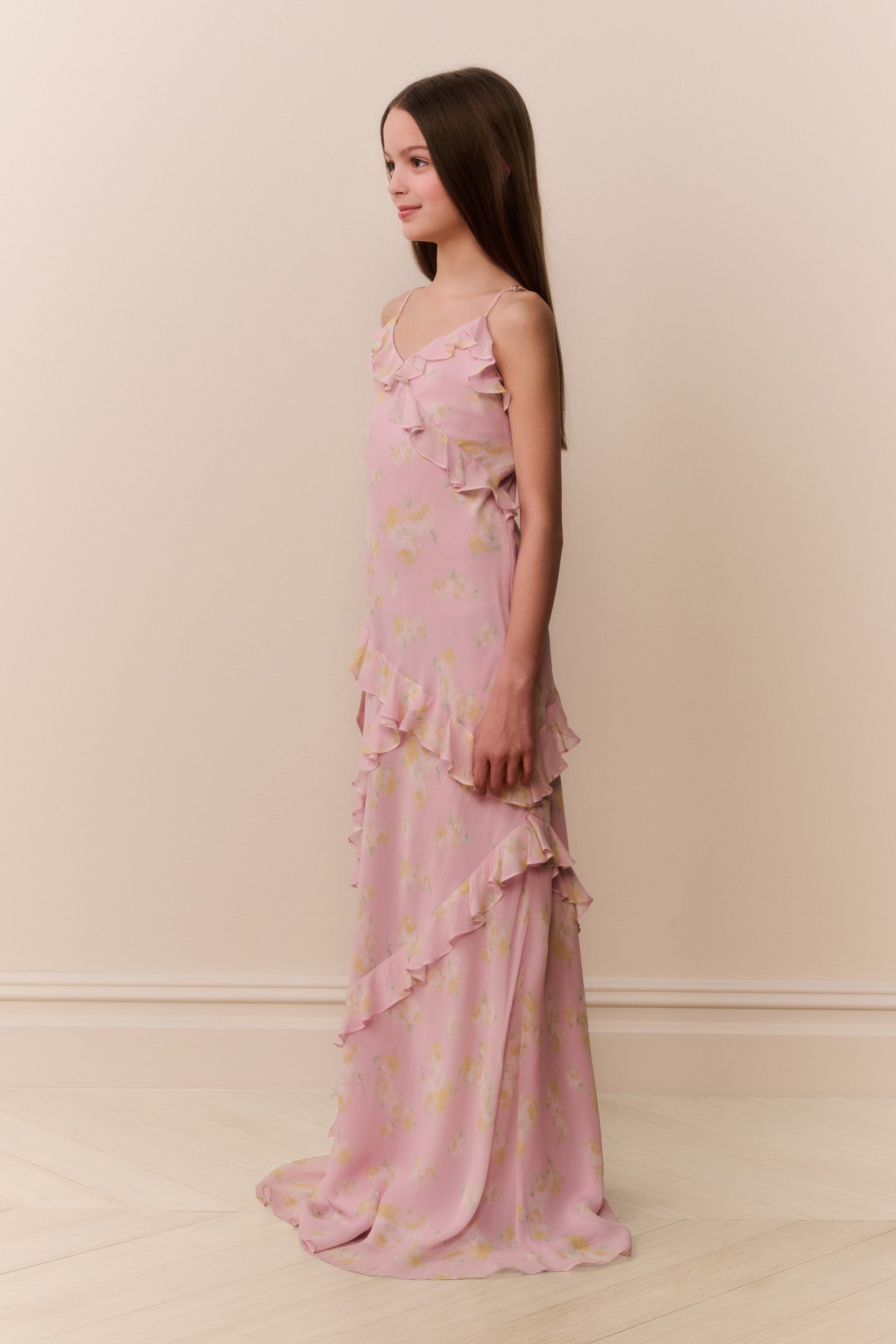 Tween Rialto Floral Chiffon Dress