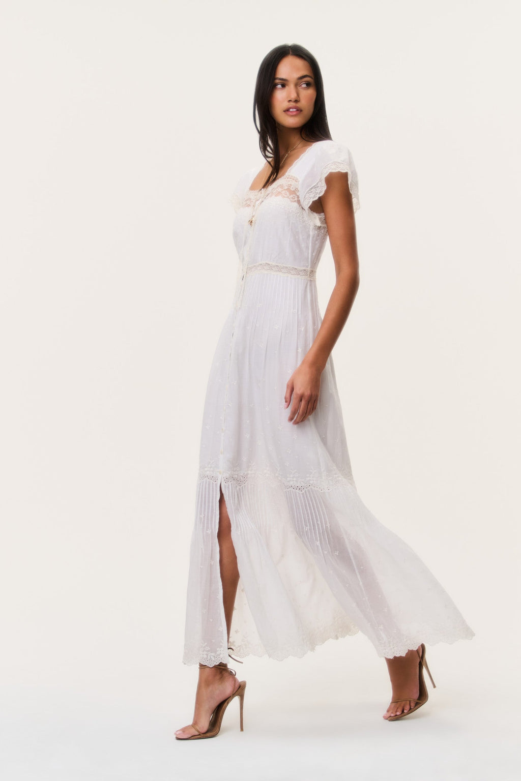 Georgine Cotton Lace Maxi Dress