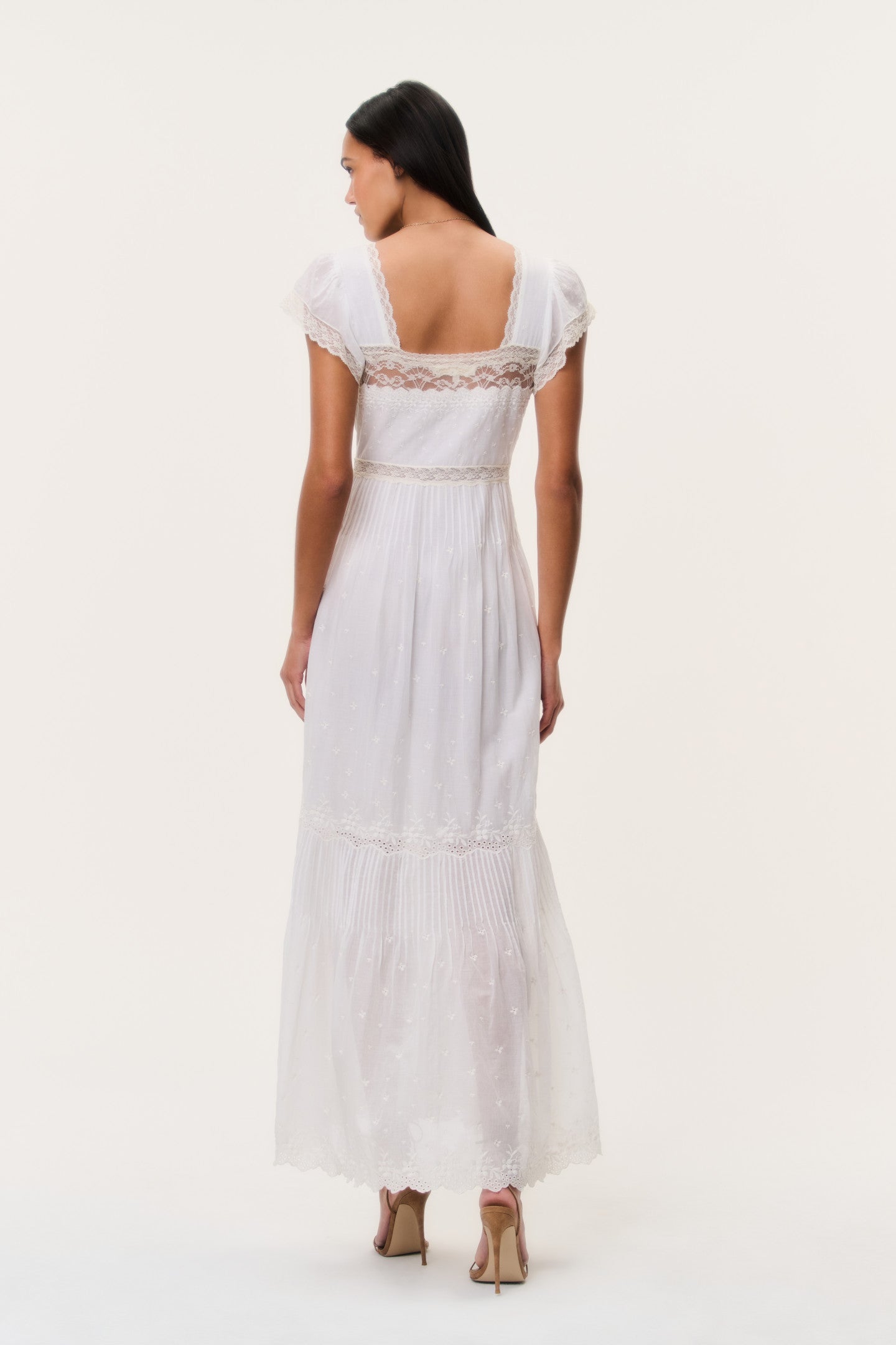 Georgine Cotton Lace Maxi Dress