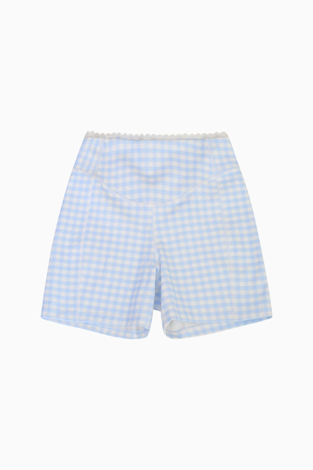 Gia Gingham Print Biker Short