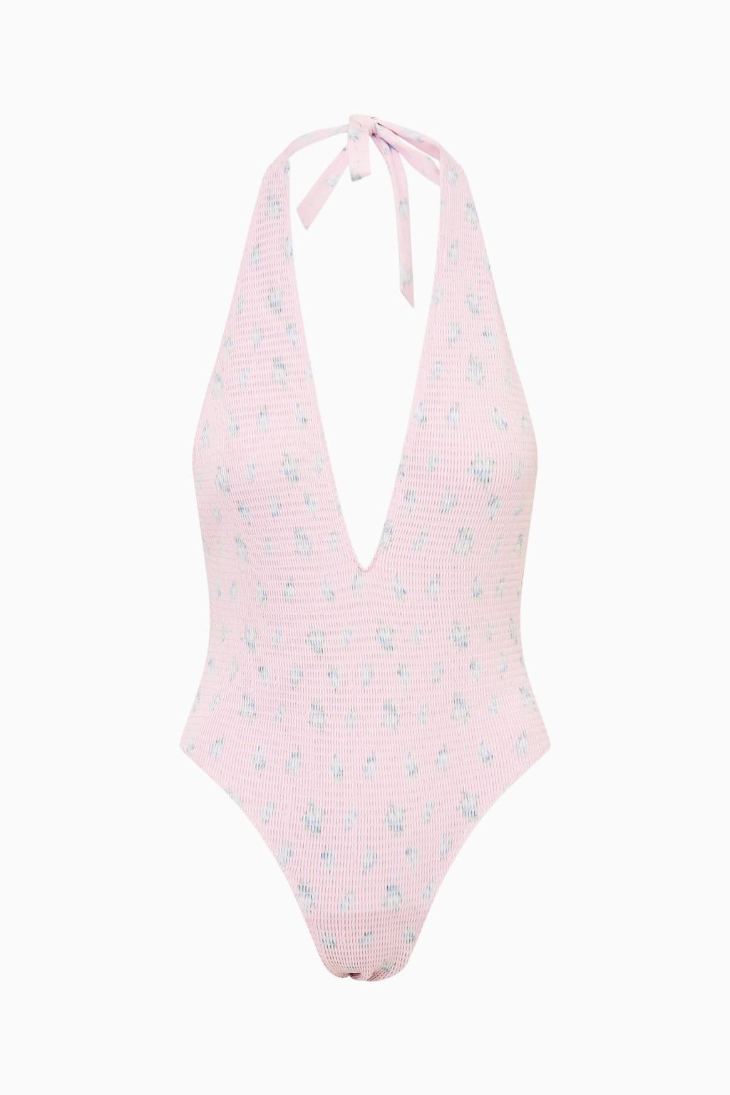 Gienna Floral Halter One-Piece Swimsuit