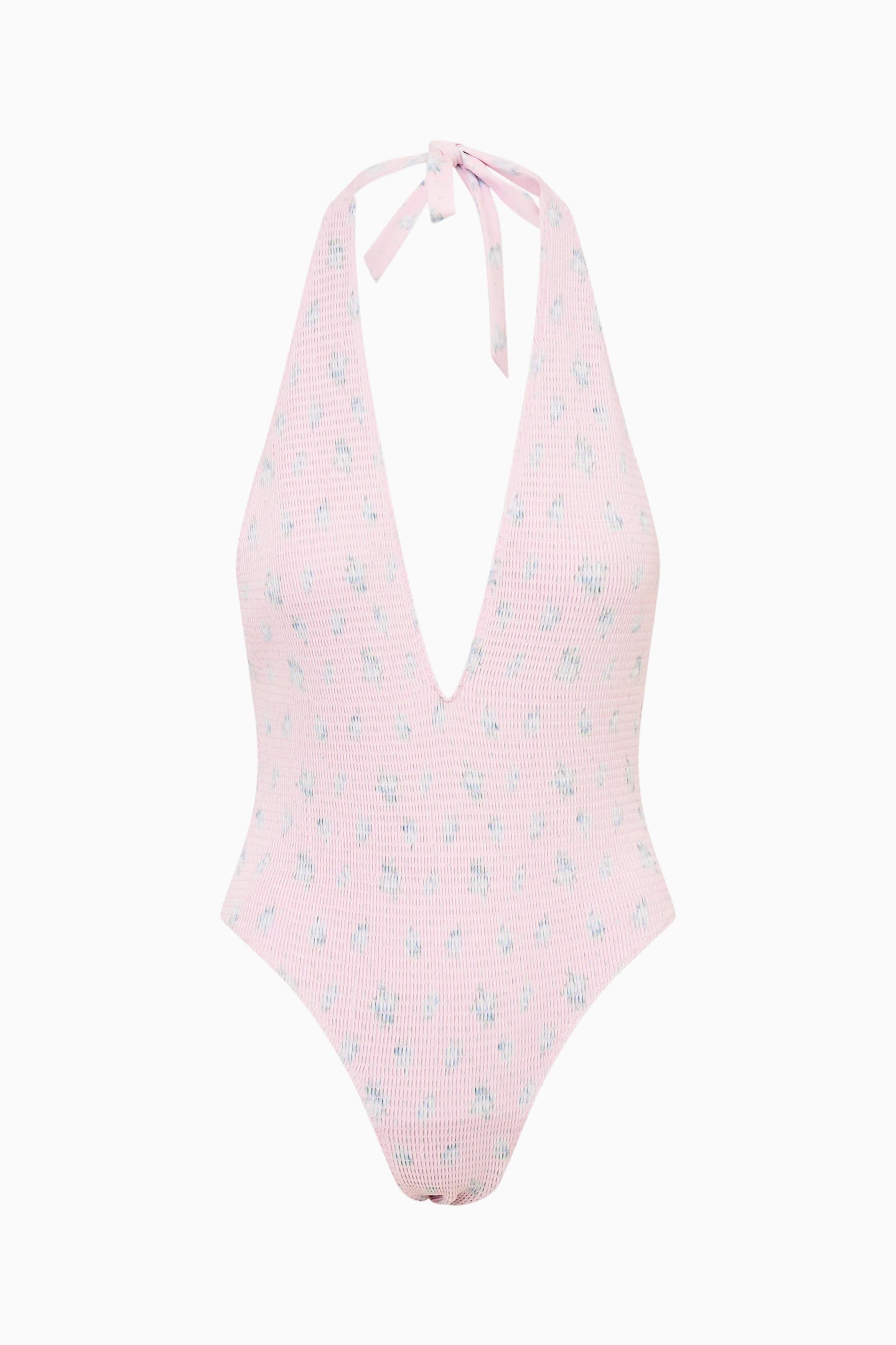 Gienna Floral Halter One-Piece Swimsuit