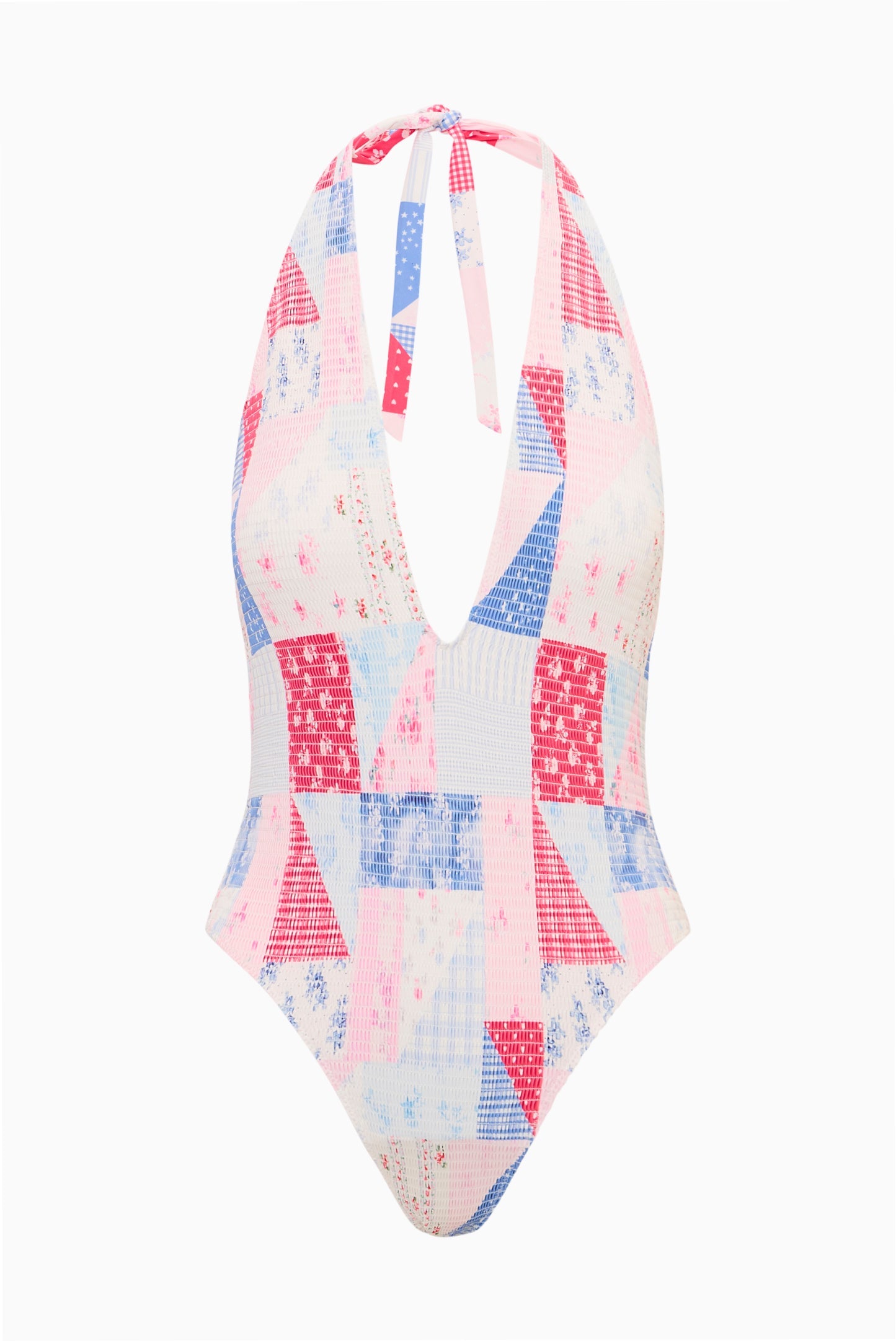 Glenna Patchwork One-Piece Swimsuit