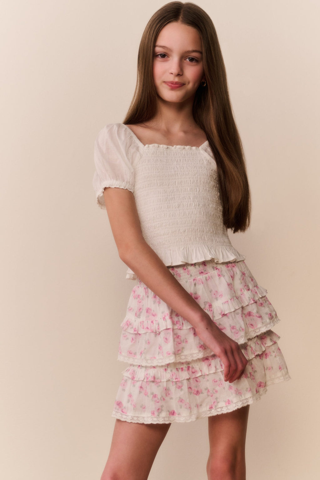 Tween Floral Blooms Billie Skirt