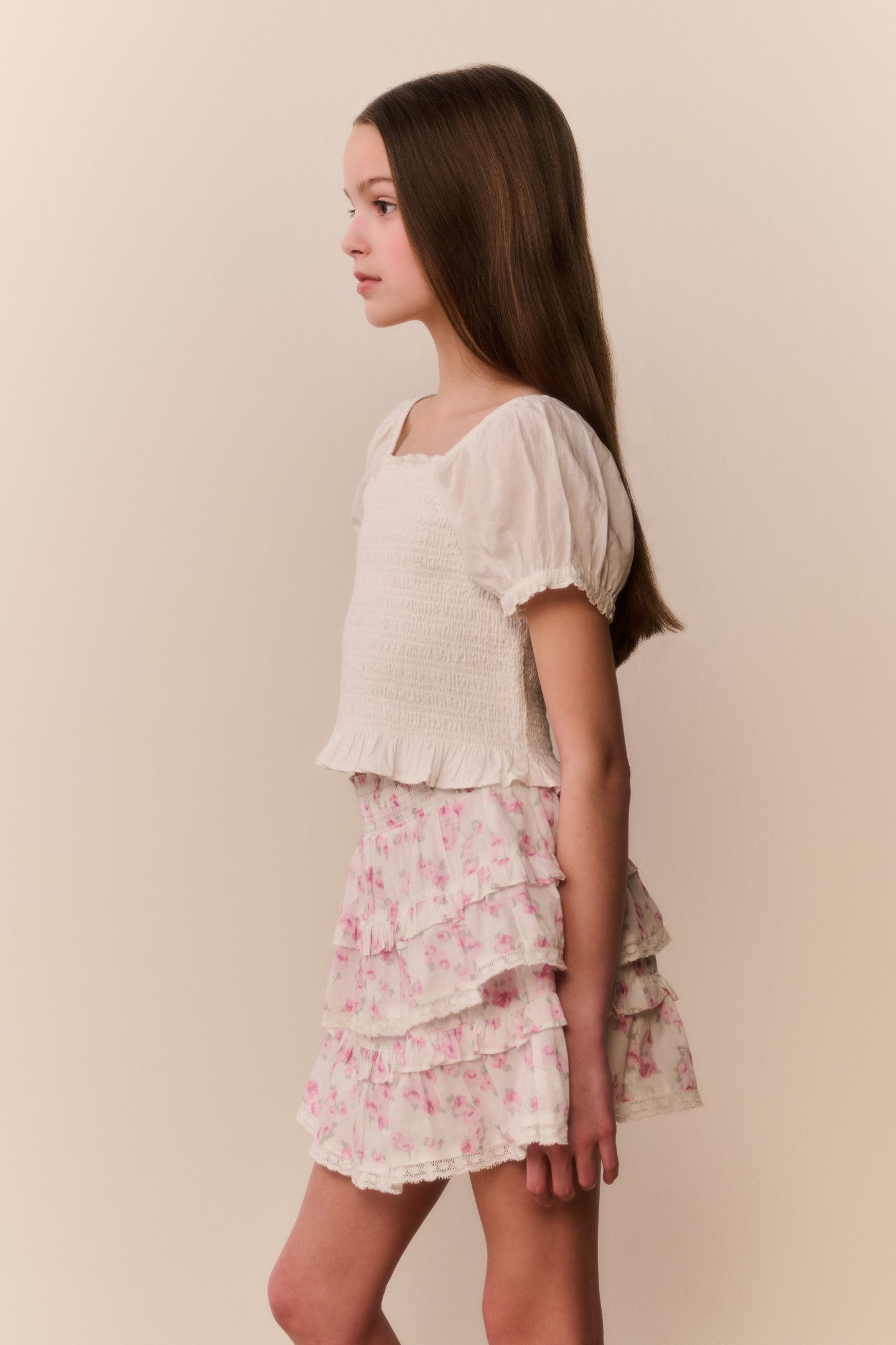 Tween Floral Blooms Billie Skirt - RUSTIC ORCHID