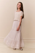 Tween Cotton Tiered Sampaio Maxi Skirt