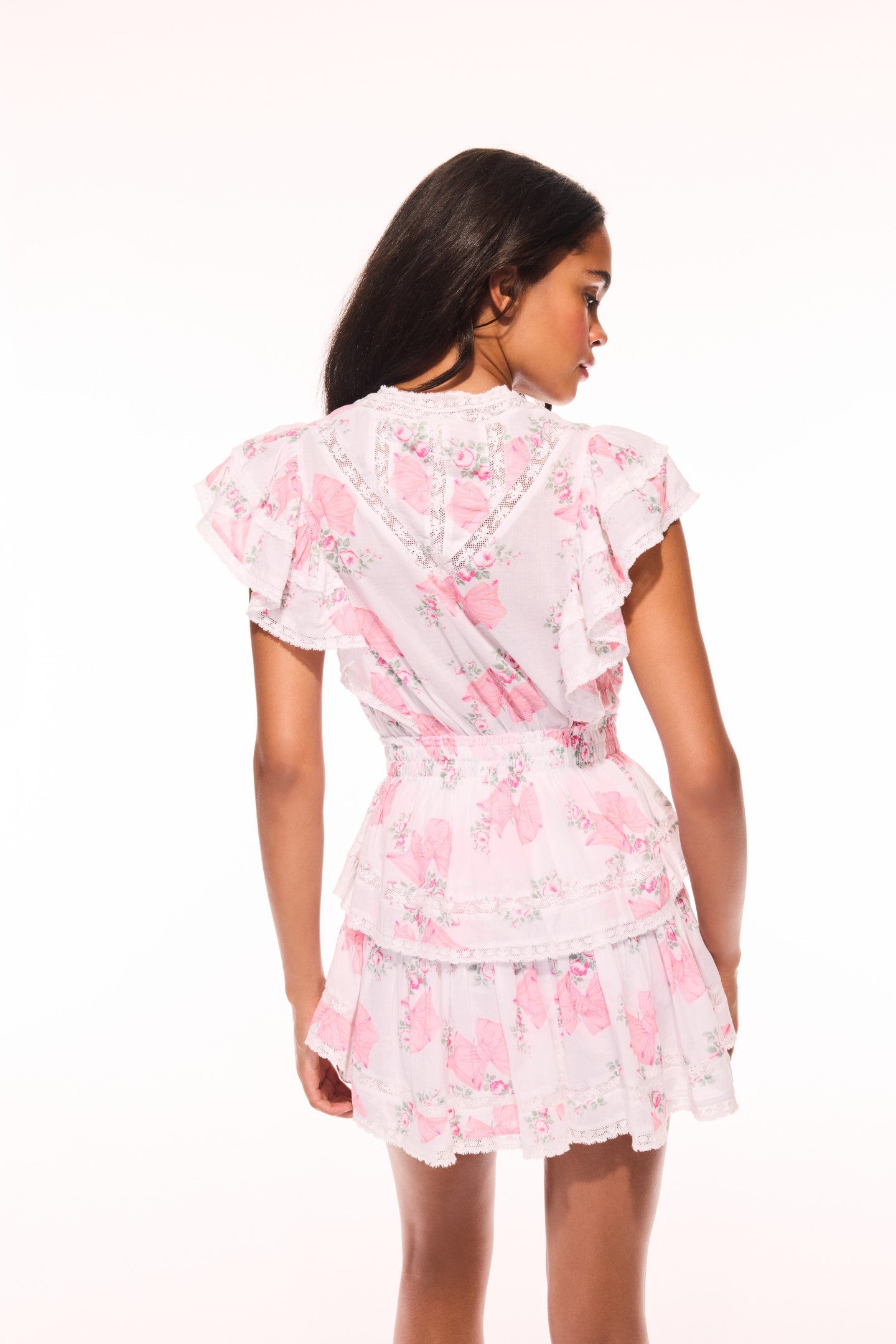 Gwen Summer Heirloom Print Mini Dress