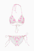 Harbor Floral Triangle Bikini - STERLING DUSK