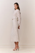 Ilse Lace Midi Pencil Skirt
