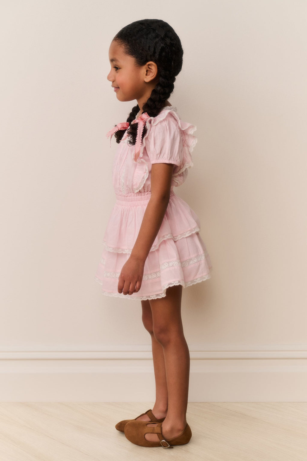 Little Girls Jaime Lace-Trimmed Cotton Dress