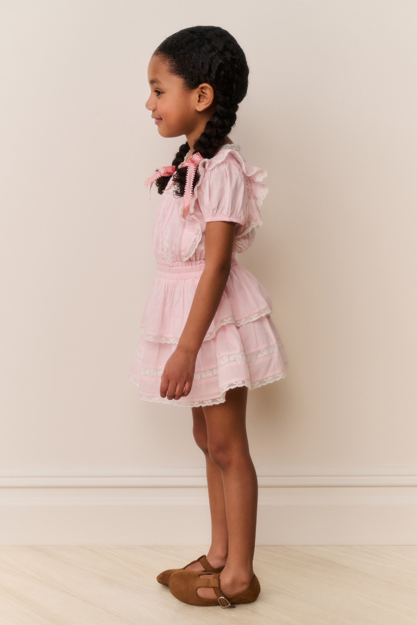 Little Girls Jaime Lace-Trimmed Cotton Dress