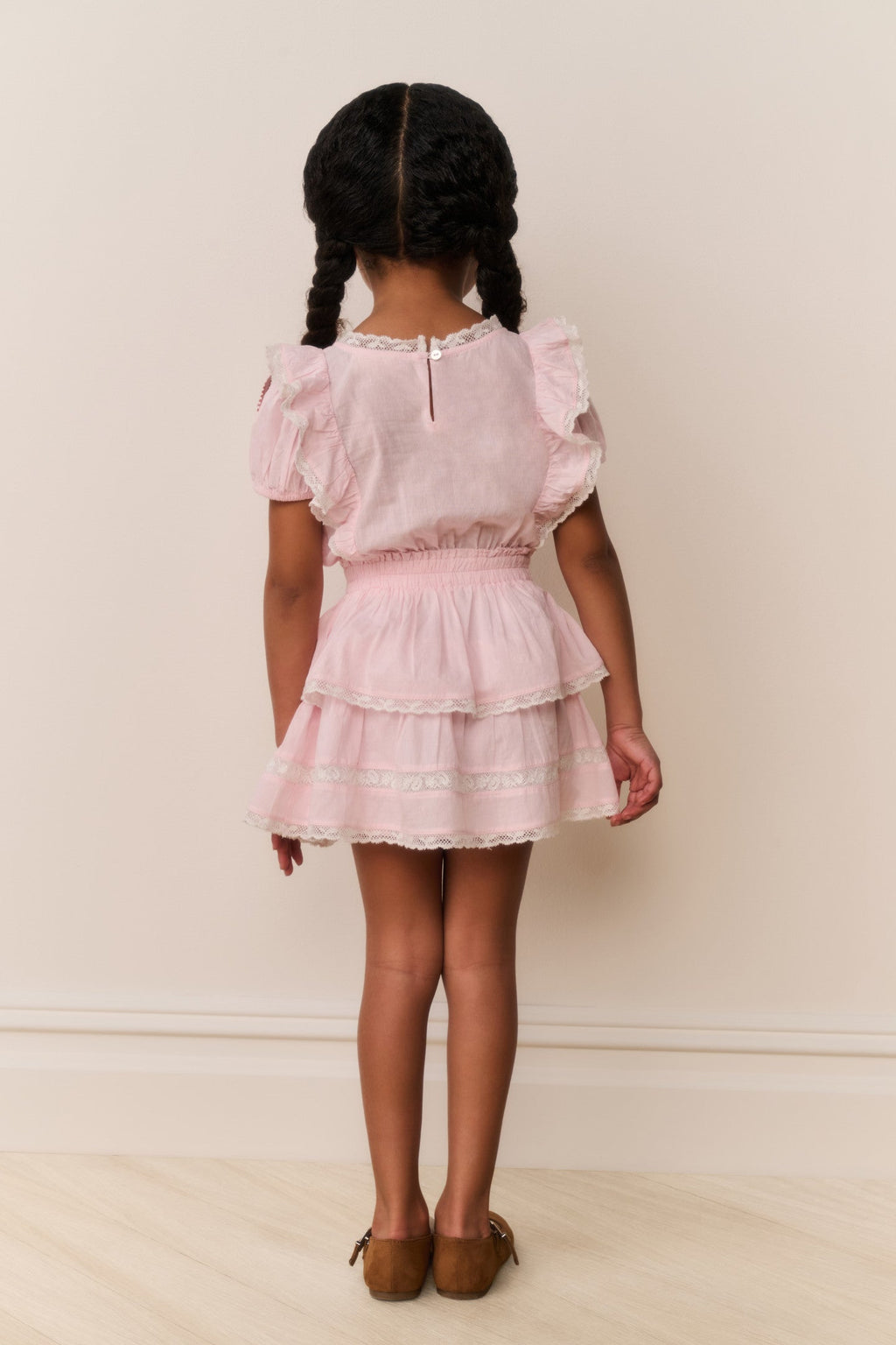 Little Girls Jaime Lace-Trimmed Cotton Dress