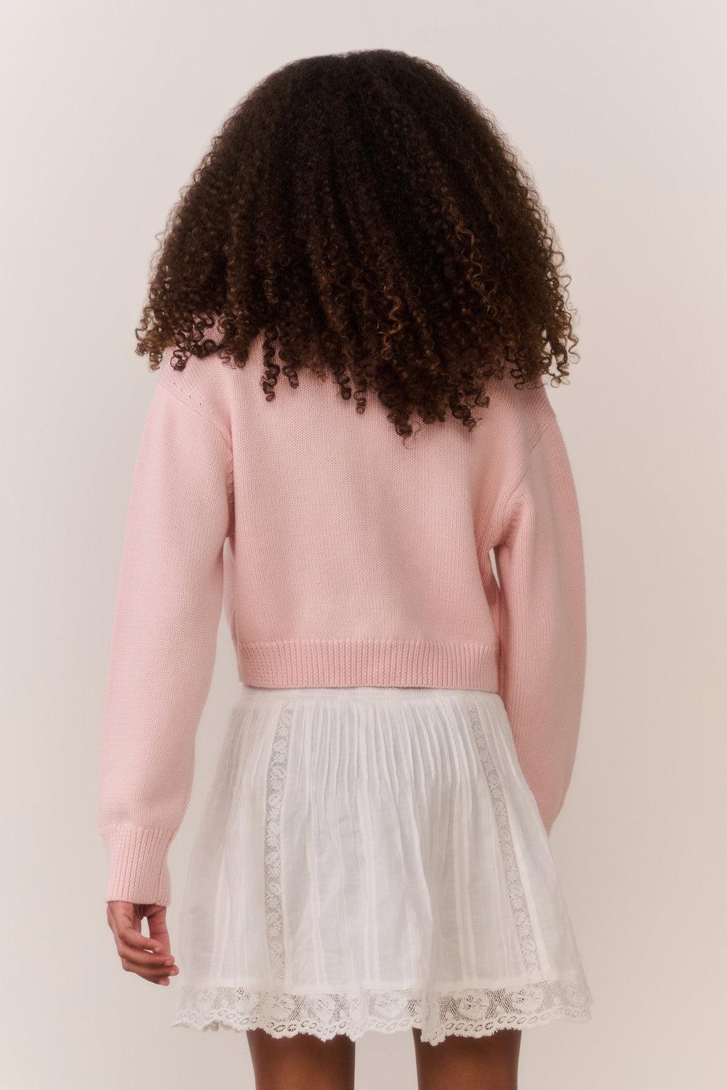 Tween Jayne Bow Embroidered Cardigan