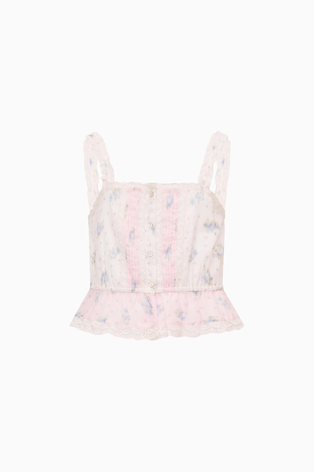 Little Girls Jessamine Mixed Print Top