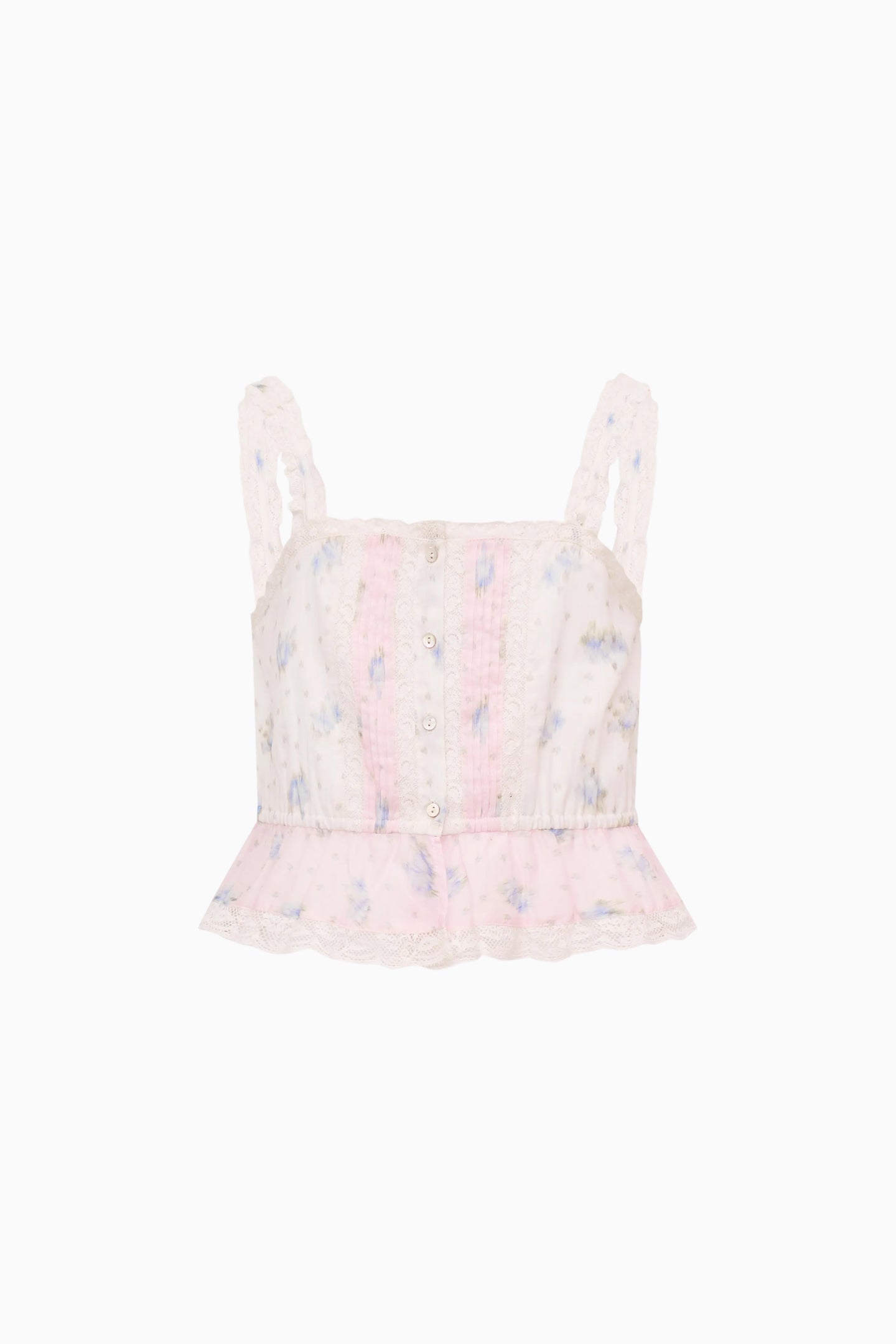 Little Girls Jessamine Mixed Print Top