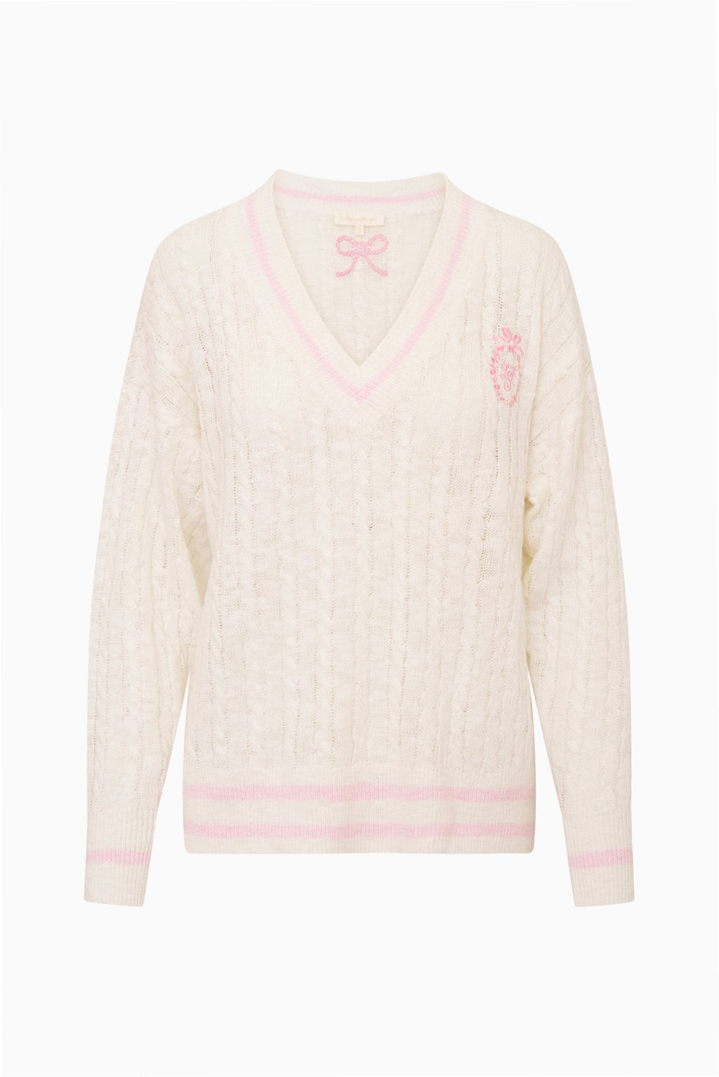 Jessanna Cable Knit Tennis Pullover