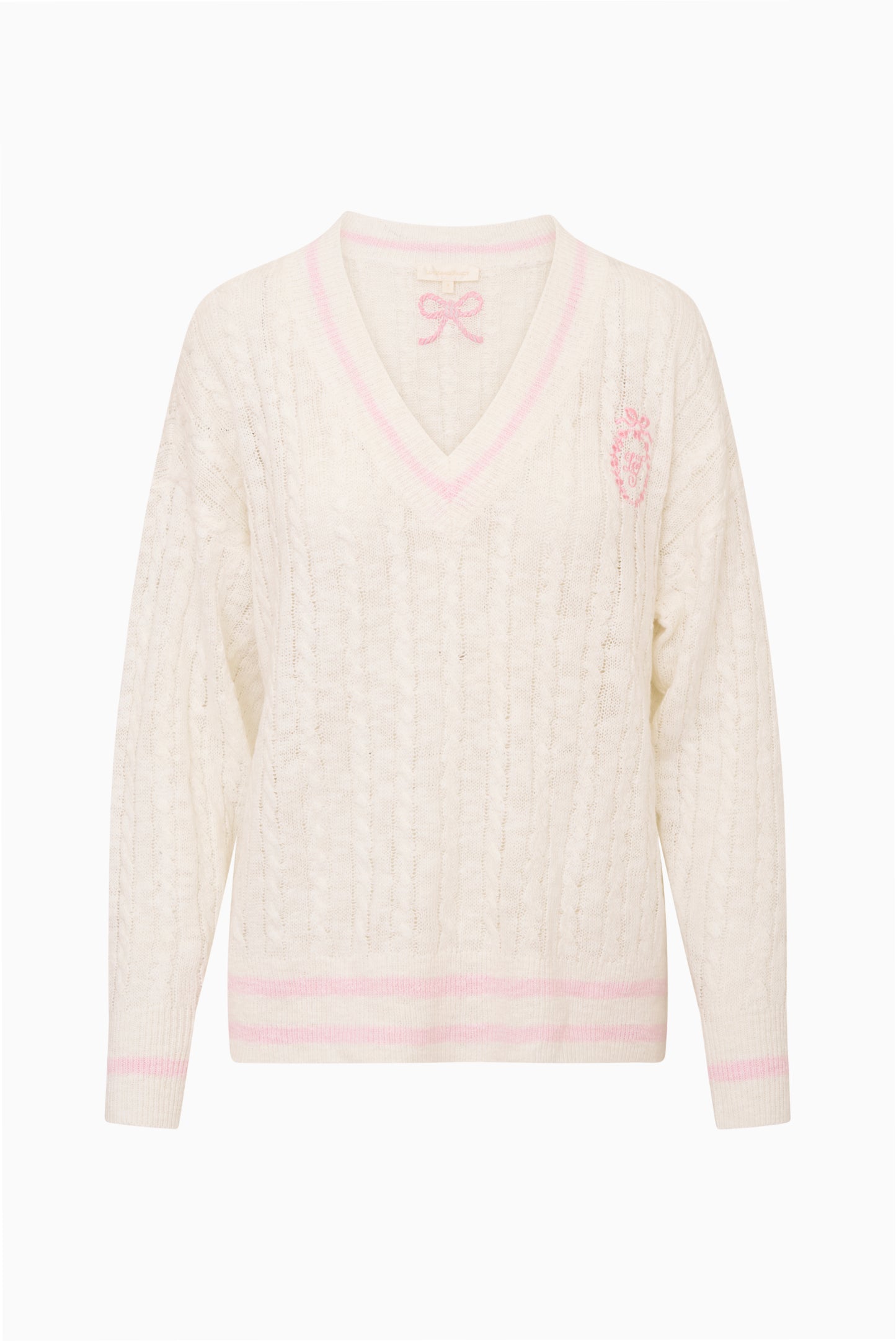 Jessanna Cable Knit Tennis Pullover