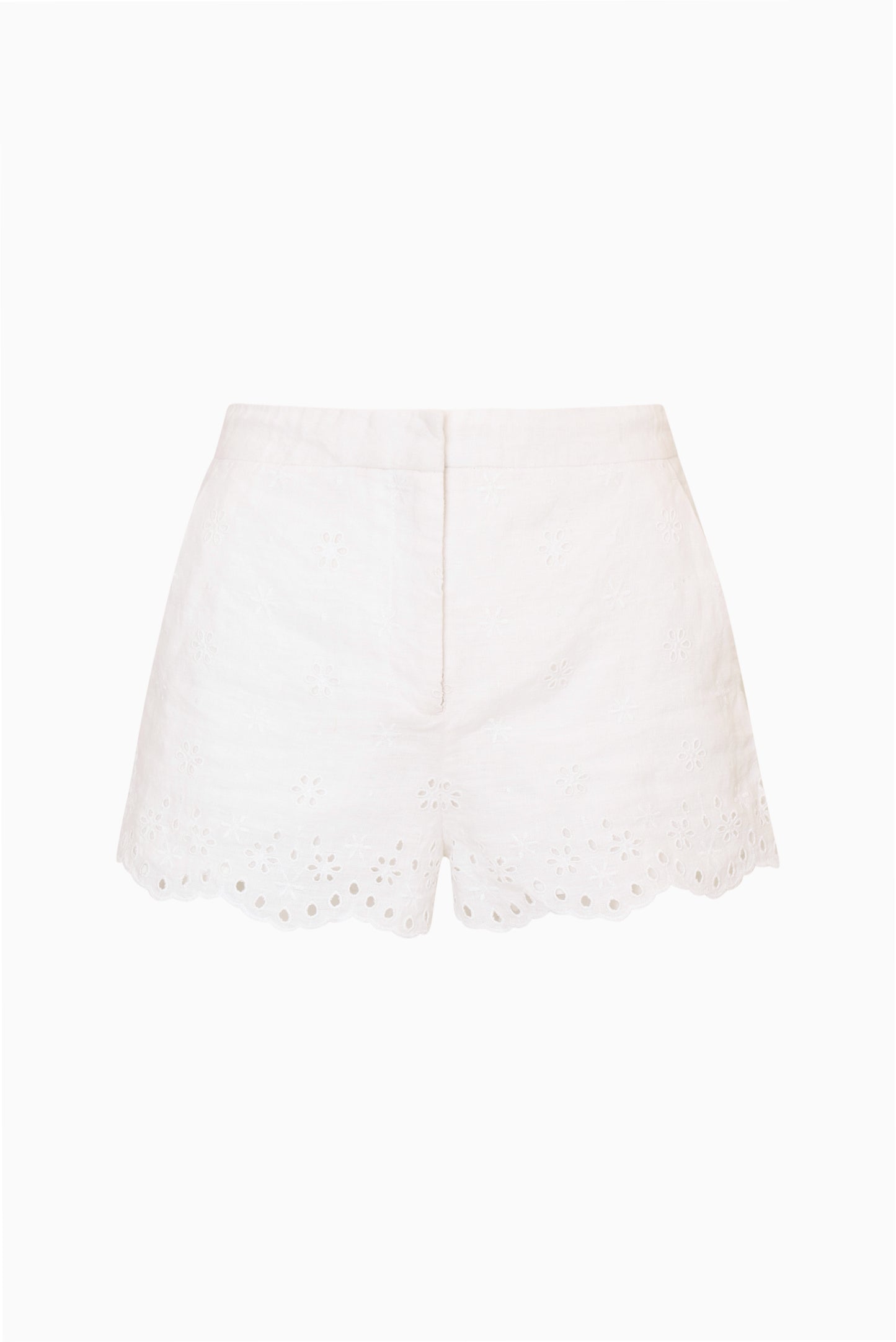 Jodine Eyelet Linen Shorts