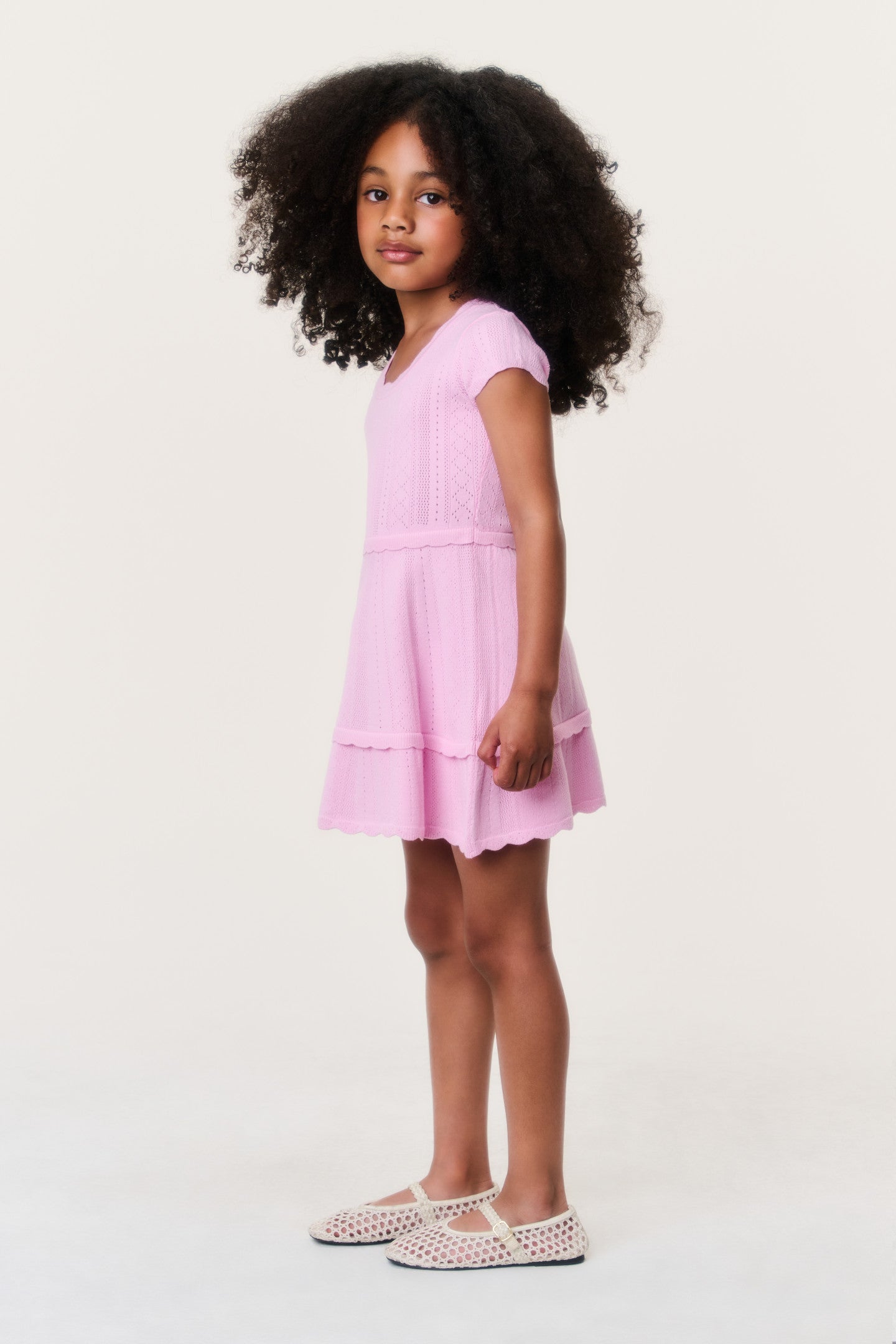 Little Girls Stretch Pointelle Jovie Dress