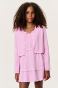 Tween Stretch Pointelle Gemna Cardigan