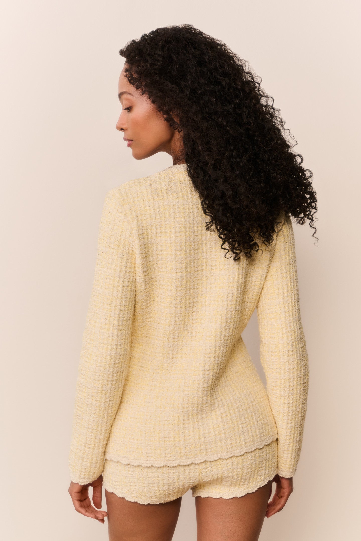 Gaililee Knit Tweed Cardigan
