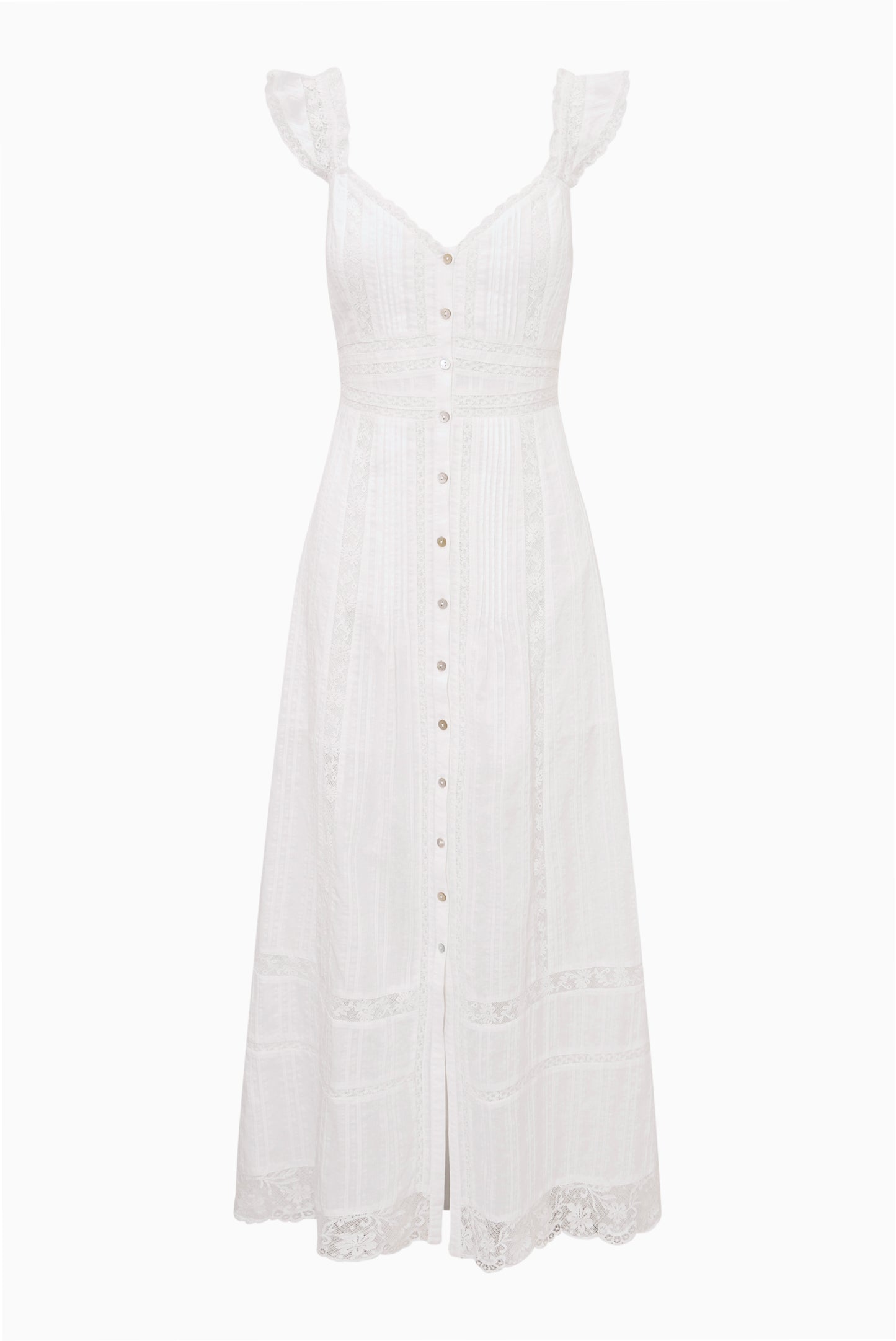 Kailette Cotton Maxi Dress - OPTIC WHITE