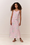 Tween Lirena Satin Floral Top