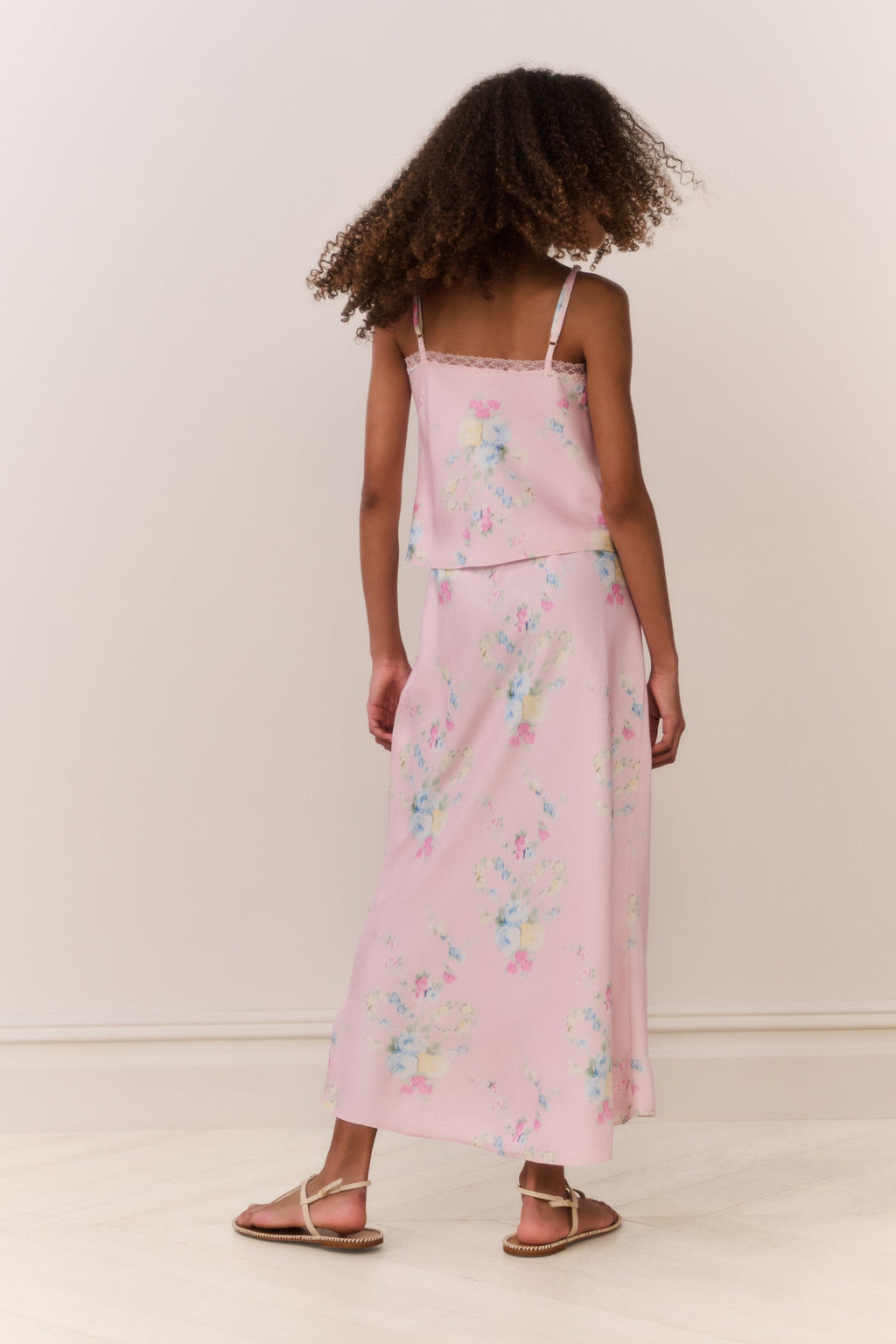 Tween Lirena Satin Floral Top