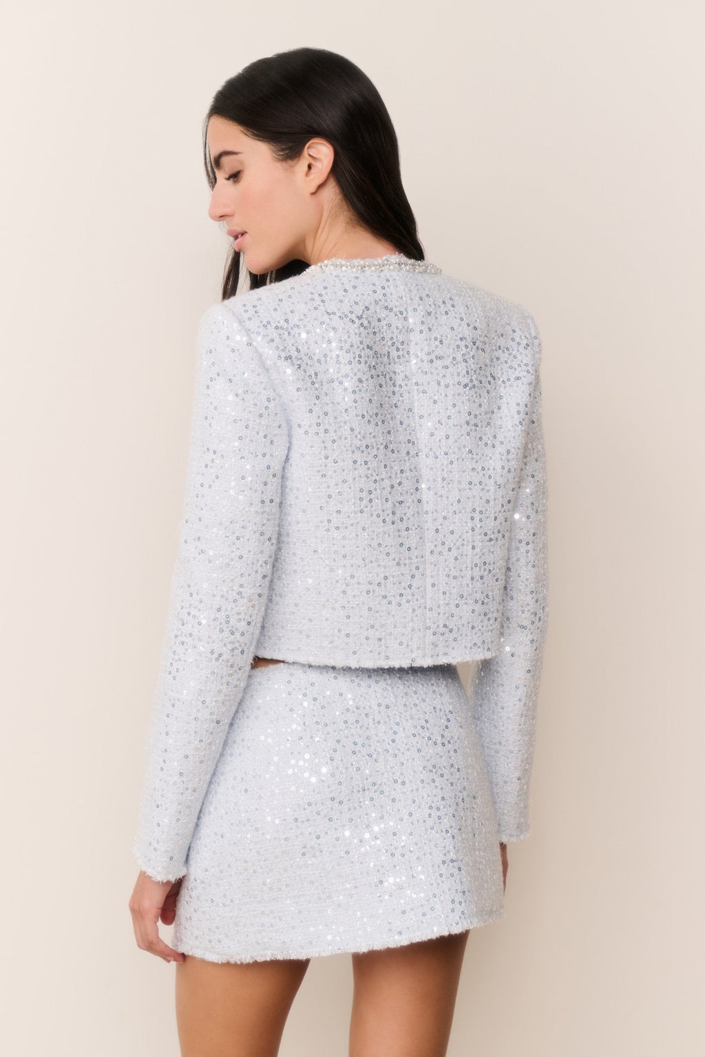 Kelli Sequin Tweed Jacket