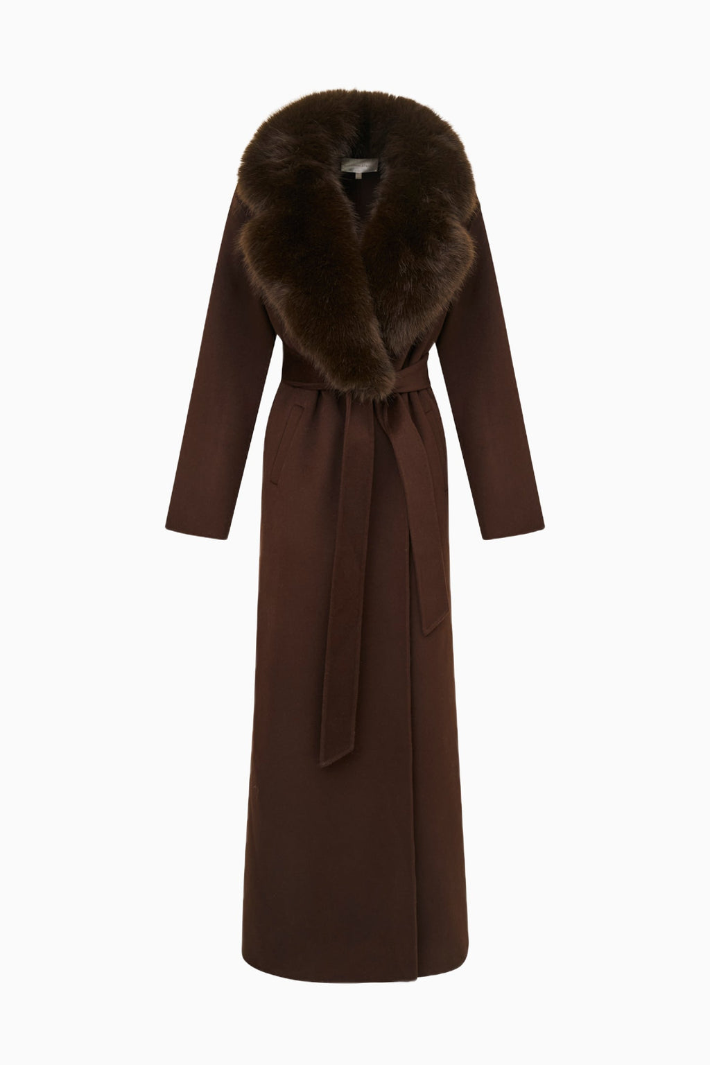 Kenzia Faux Fur Collar Wool Coat