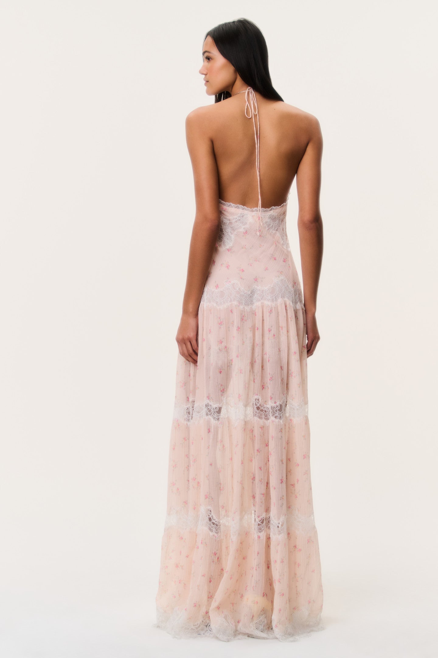 Kieva Floral Cotton-Silk Maxi Dress