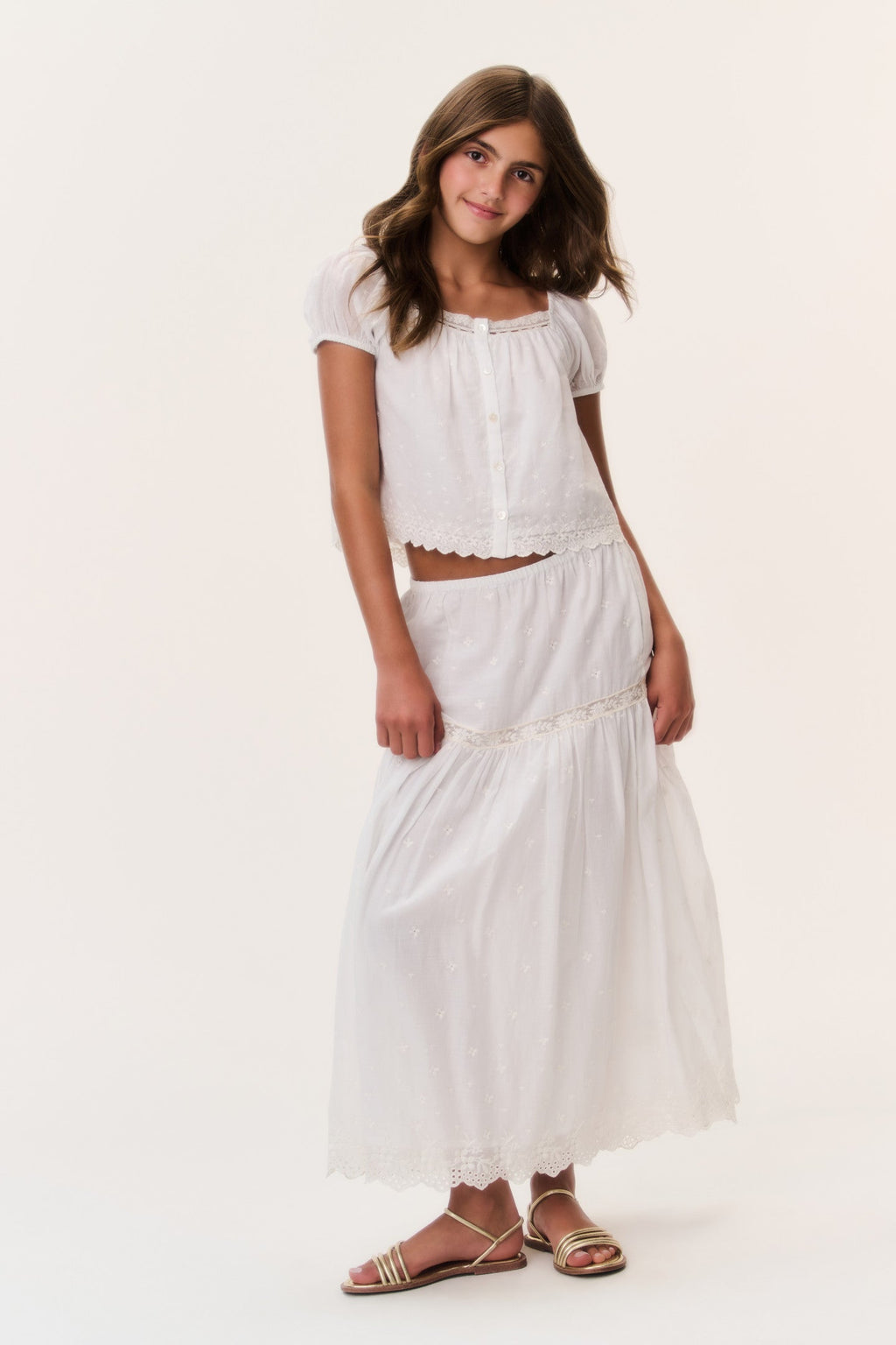 Tween Cotton Lace Leonna Top
