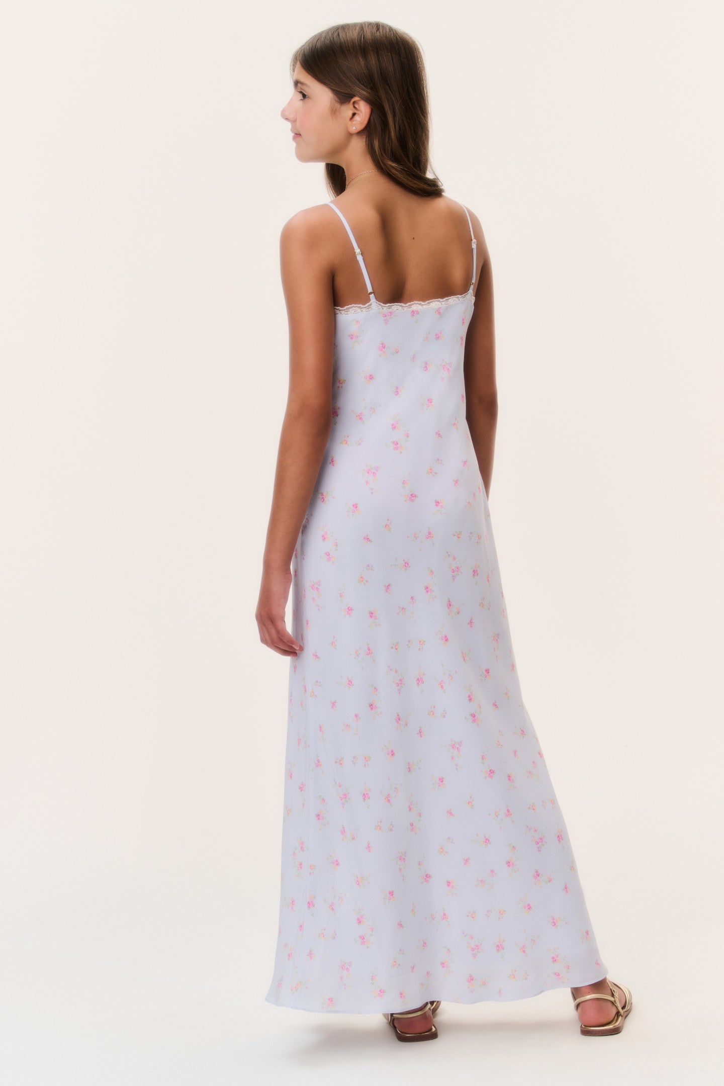 Tween Floral Crepe Esmaril Dress