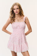 Maralina Floral Cotton Mini Dress