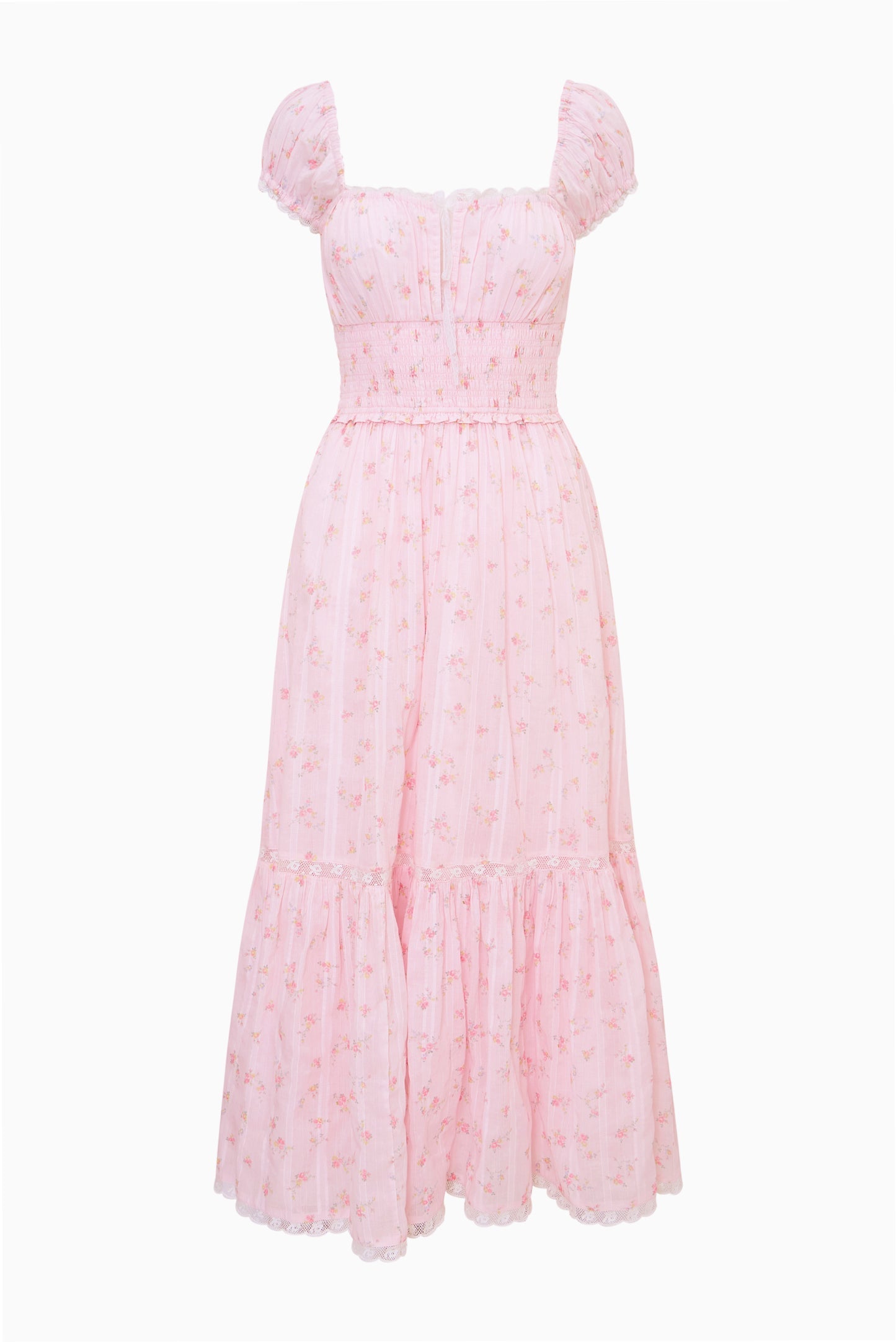 Lyssara Floral Cotton Maxi Dress