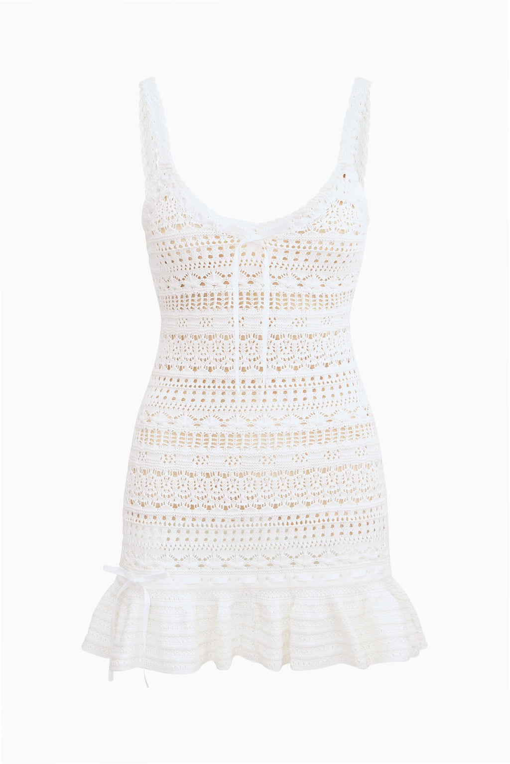 Madiya Crochet Cotton Mini Dress