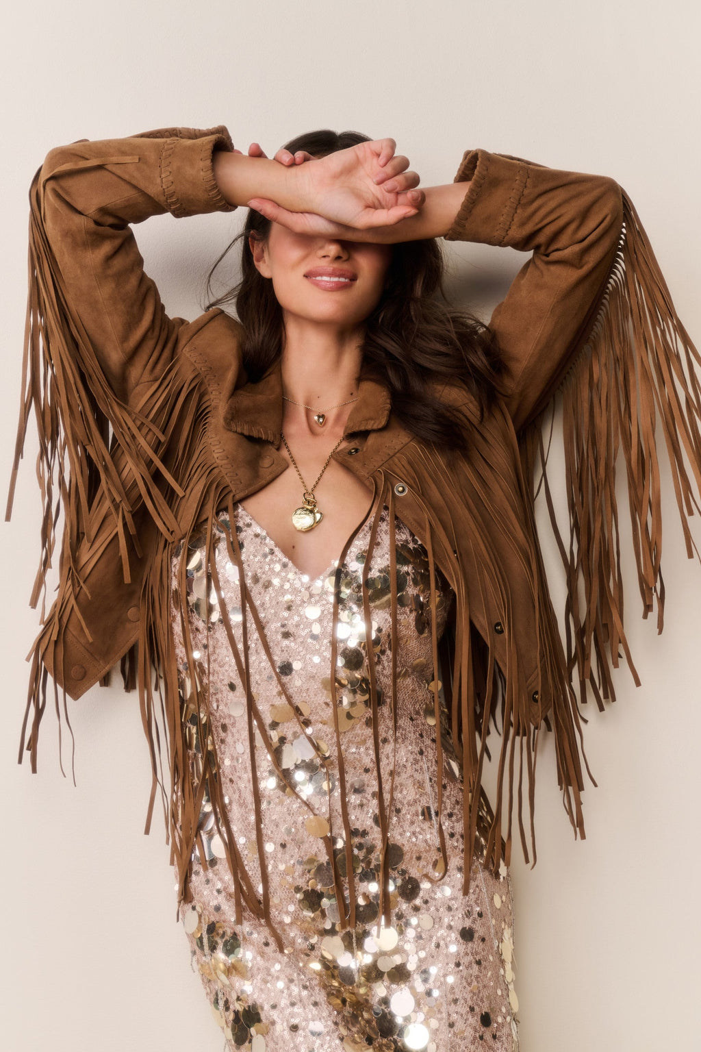 Maelis Suede Fringe Jacket