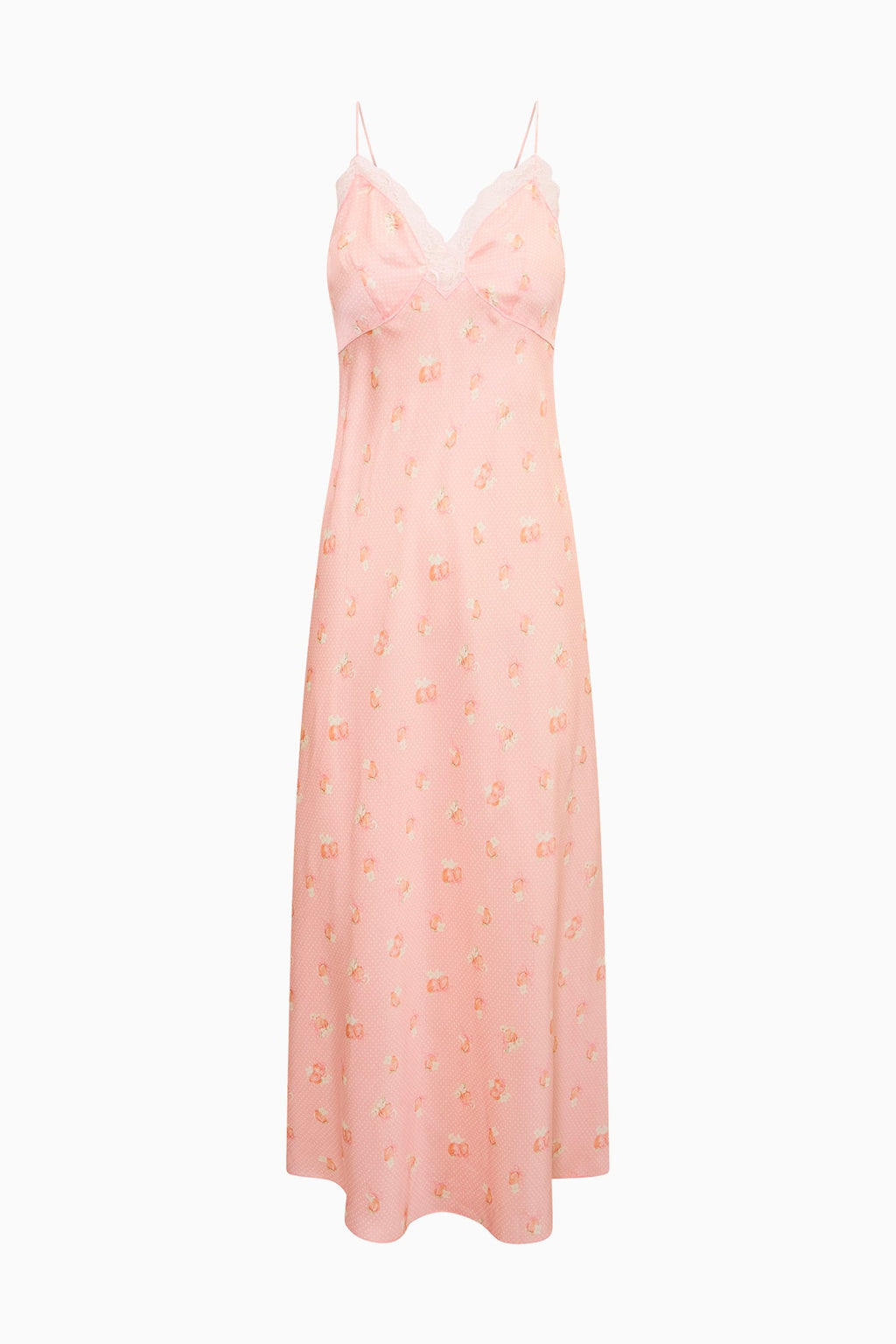 Peach Pom Pom Manuela Maxi Dress