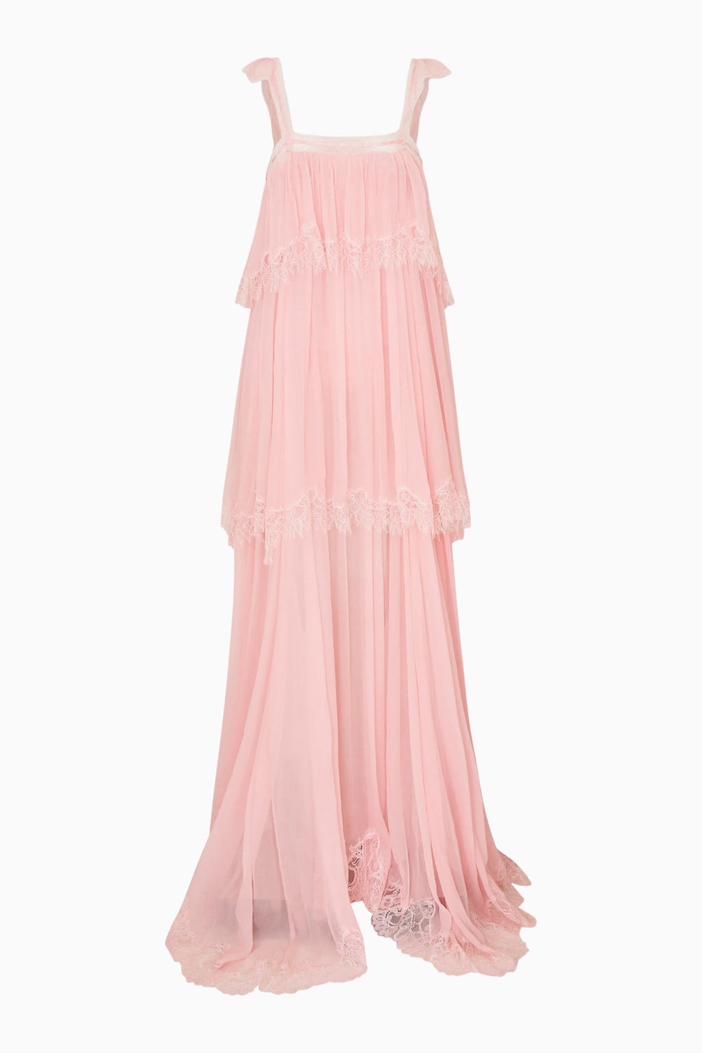 Maralee Silk Chiffon Maxi Dress - POTPOURRI PINK