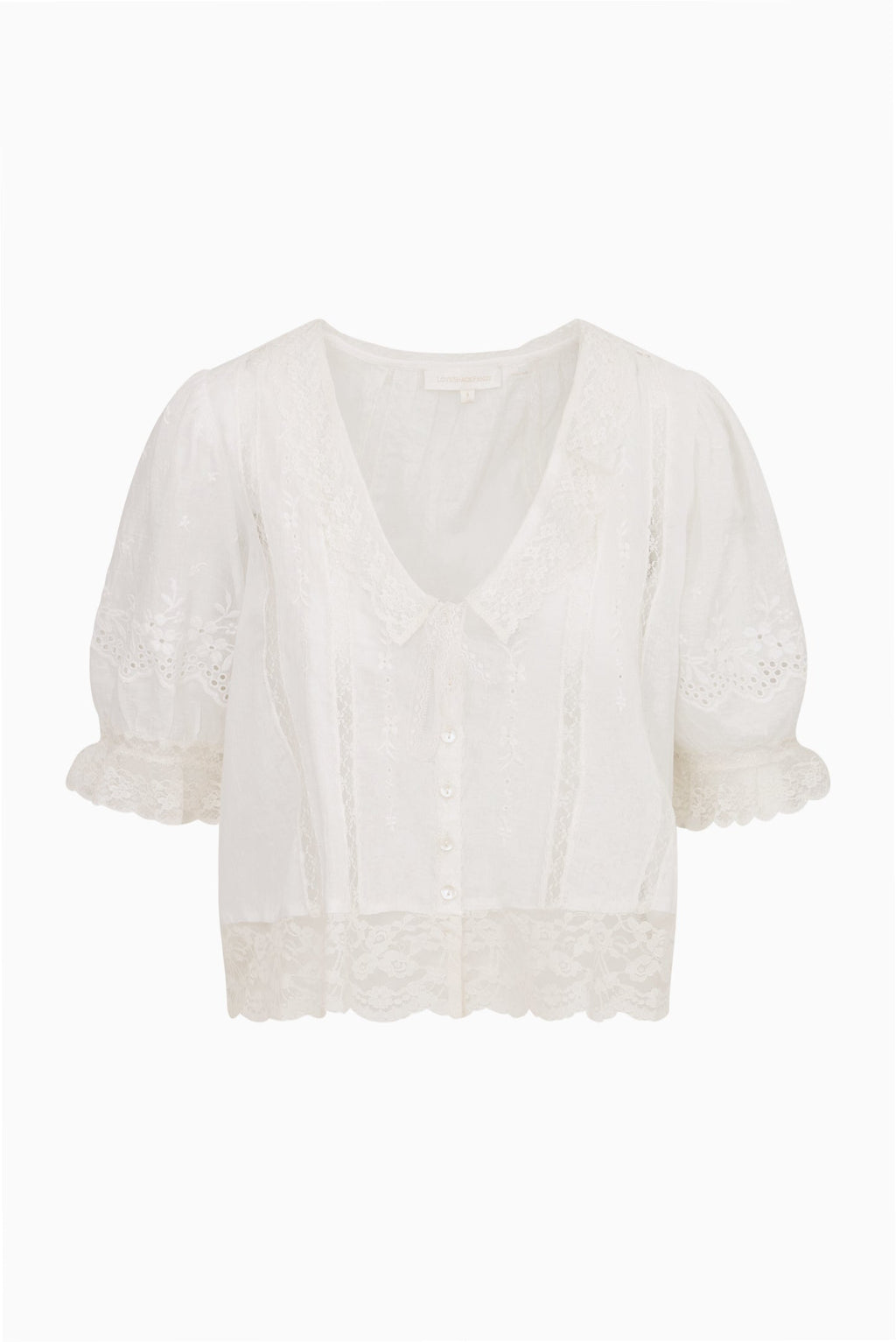 Maurelle Cotton Lace Blouse