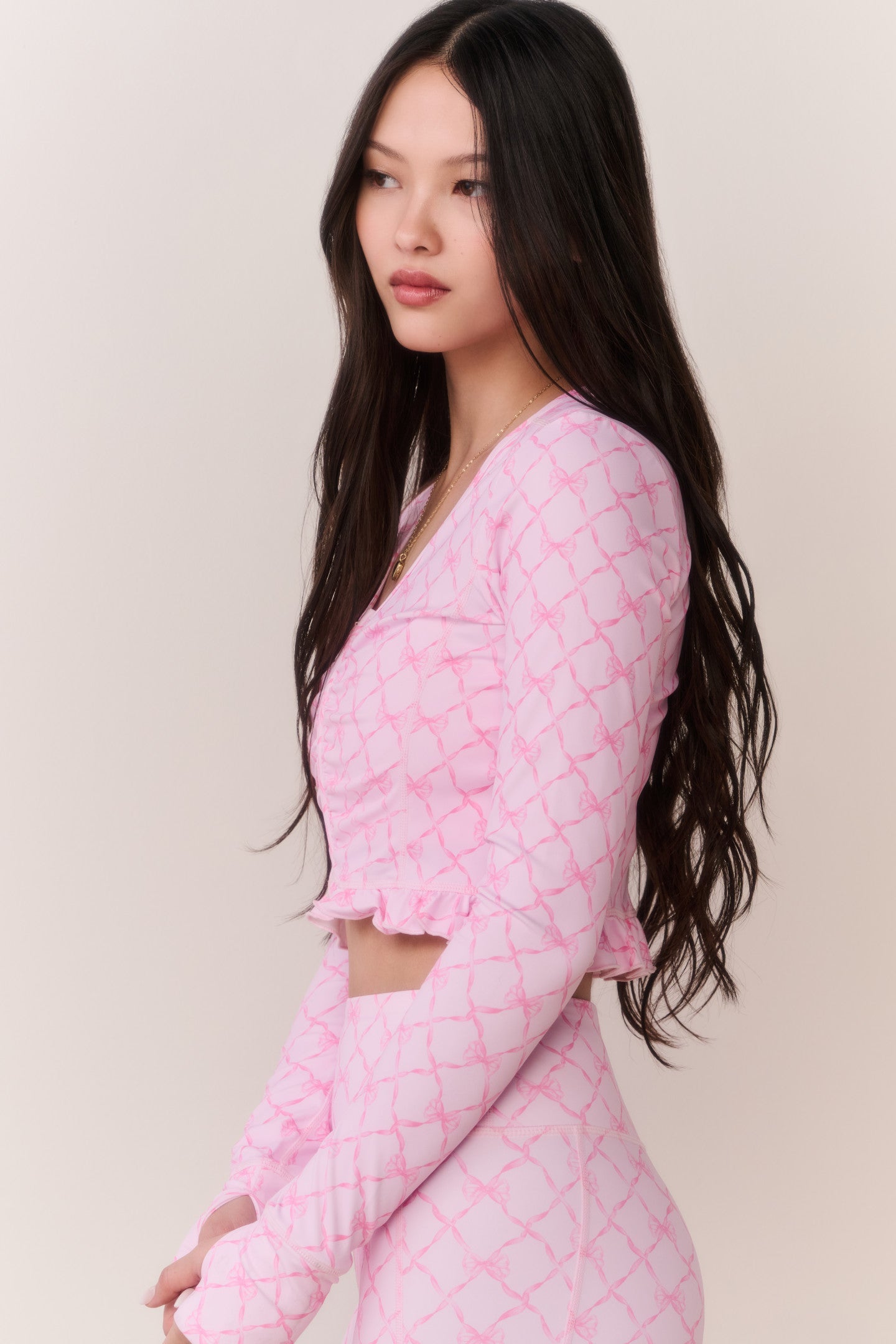 Medway Printed Zip-Up Active Top