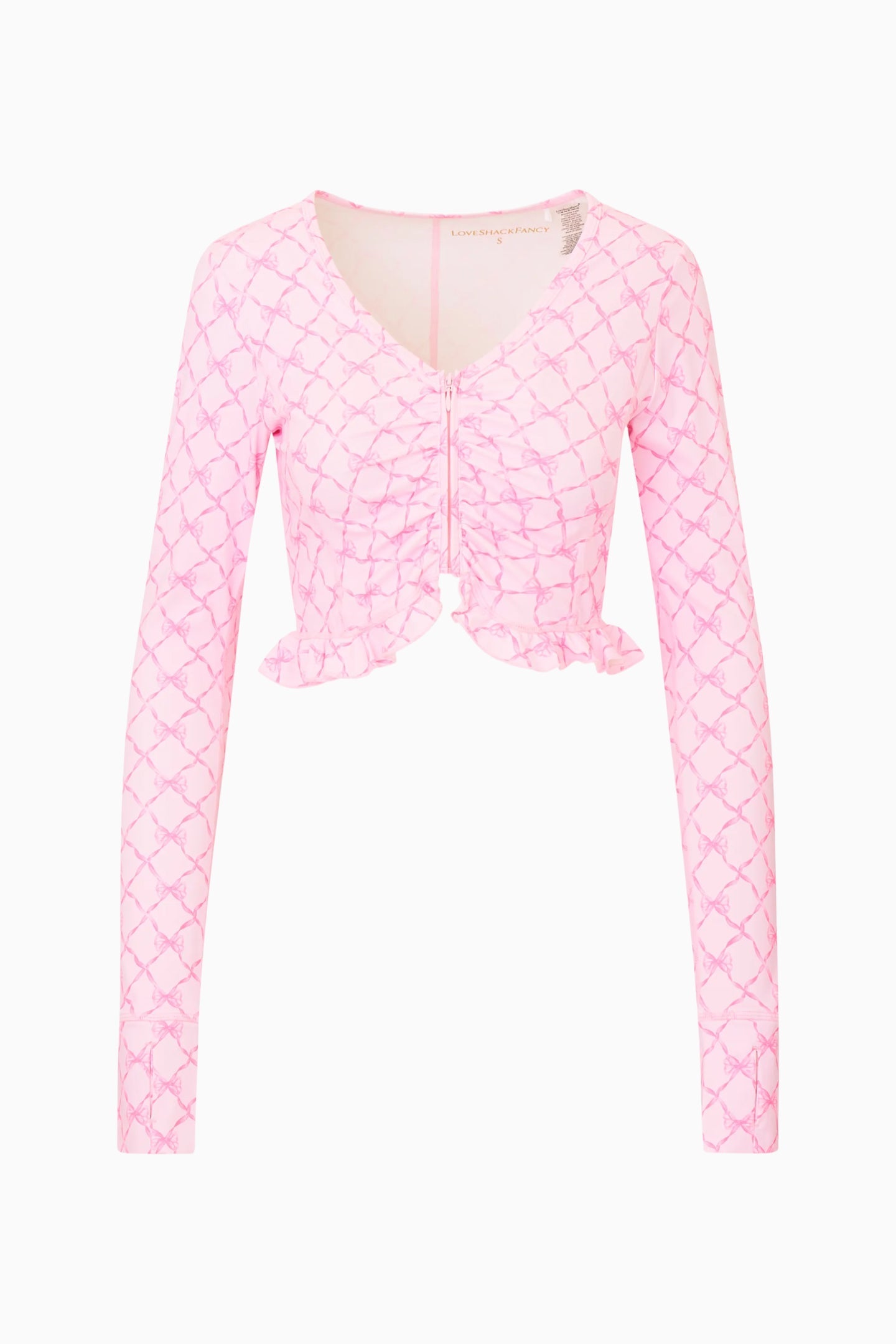 Medway Printed Zip-Up Active Top