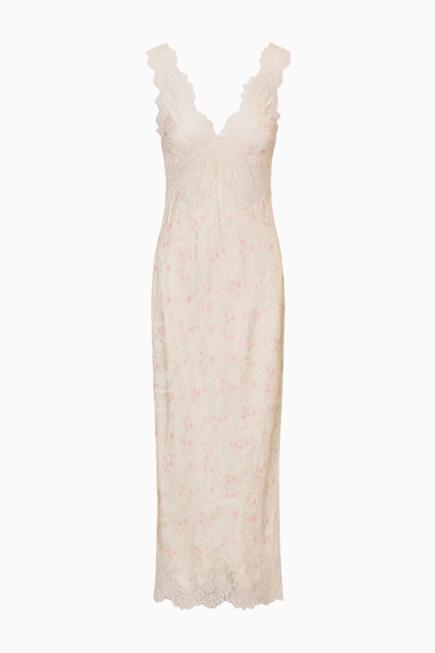 Mira Silk-Blend Floral Slip Dress
