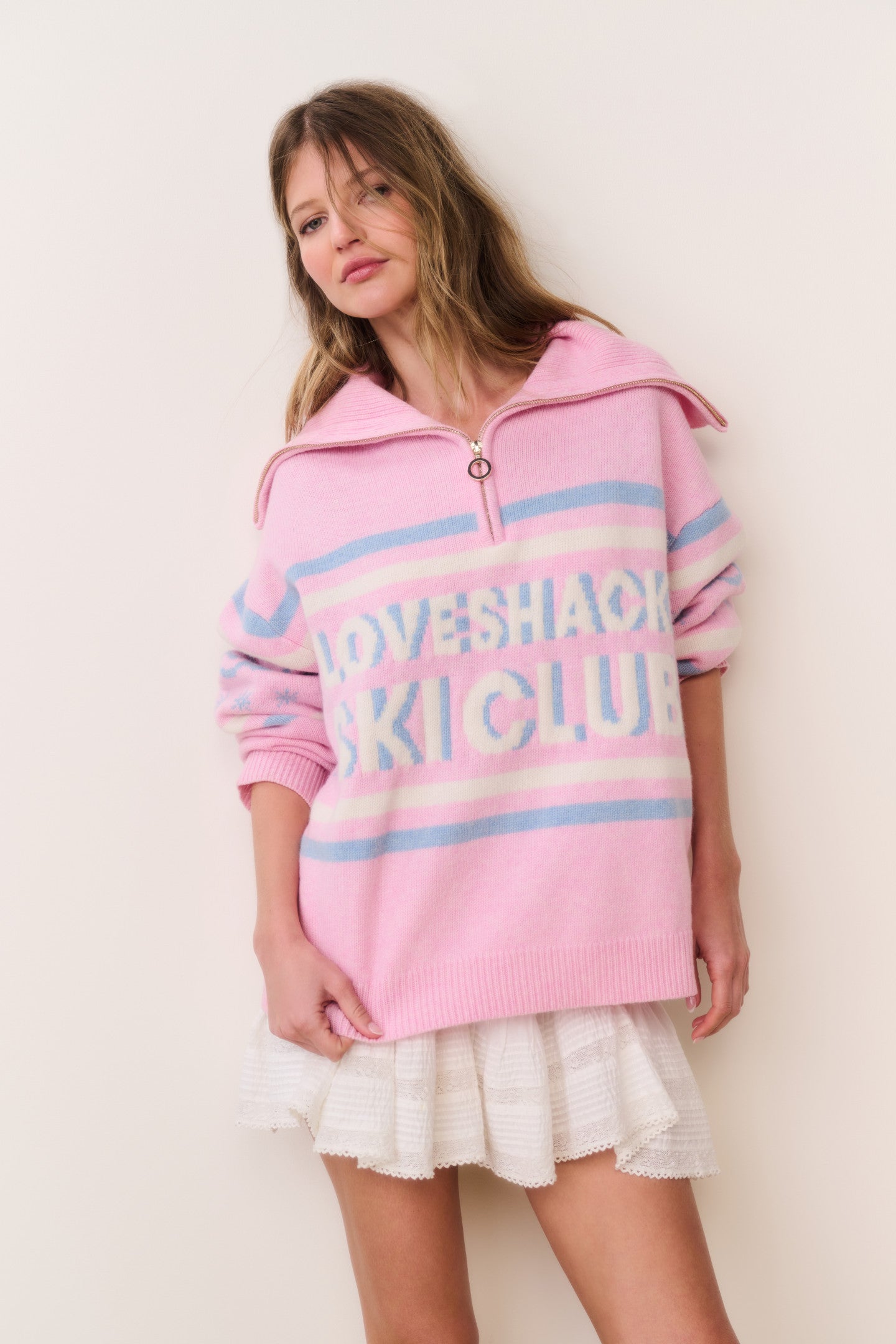 Mitsy Wool Ski Club Sweater