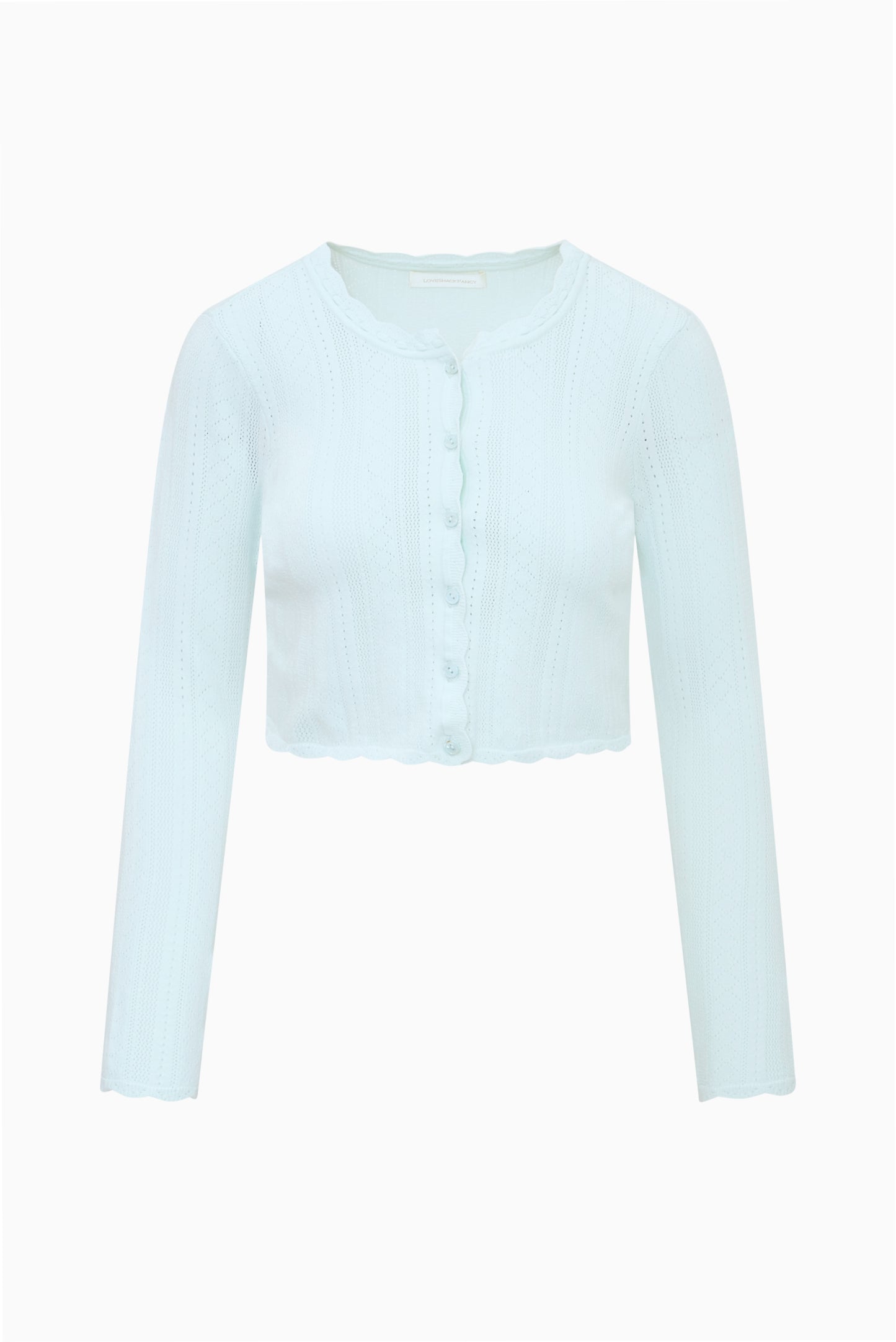 Nadiya Stretch Pointelle Cardigan - DUSTY LAGOON