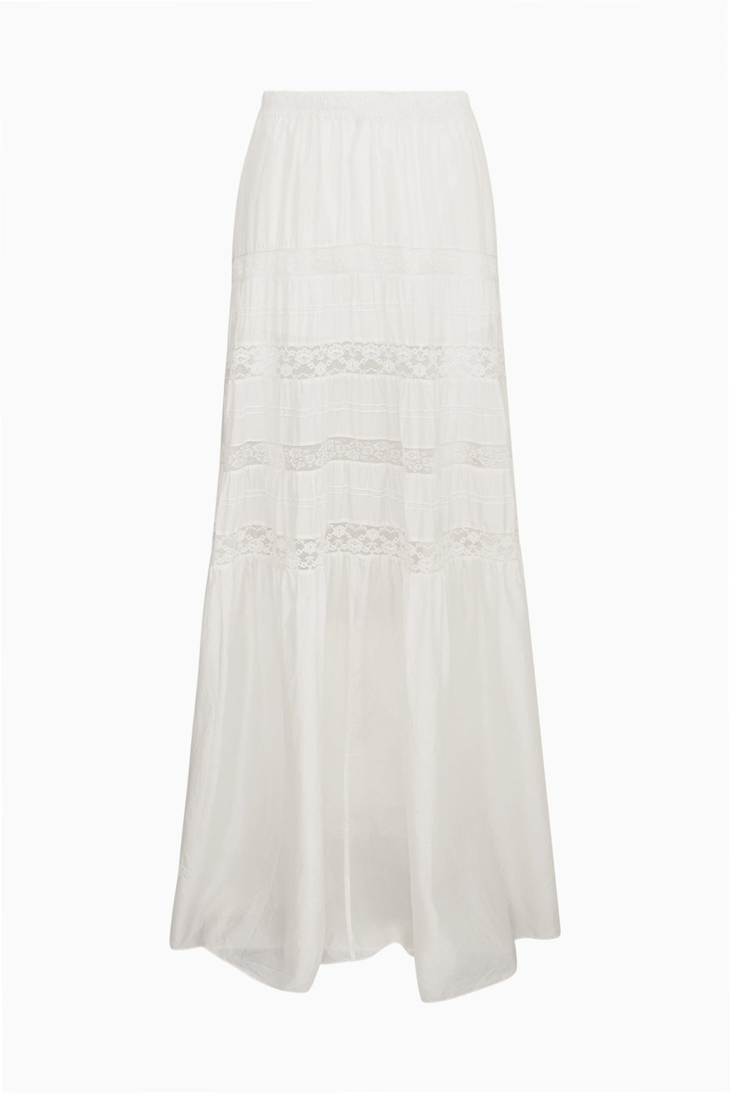 Nivine Silk Lace Maxi Skirt
