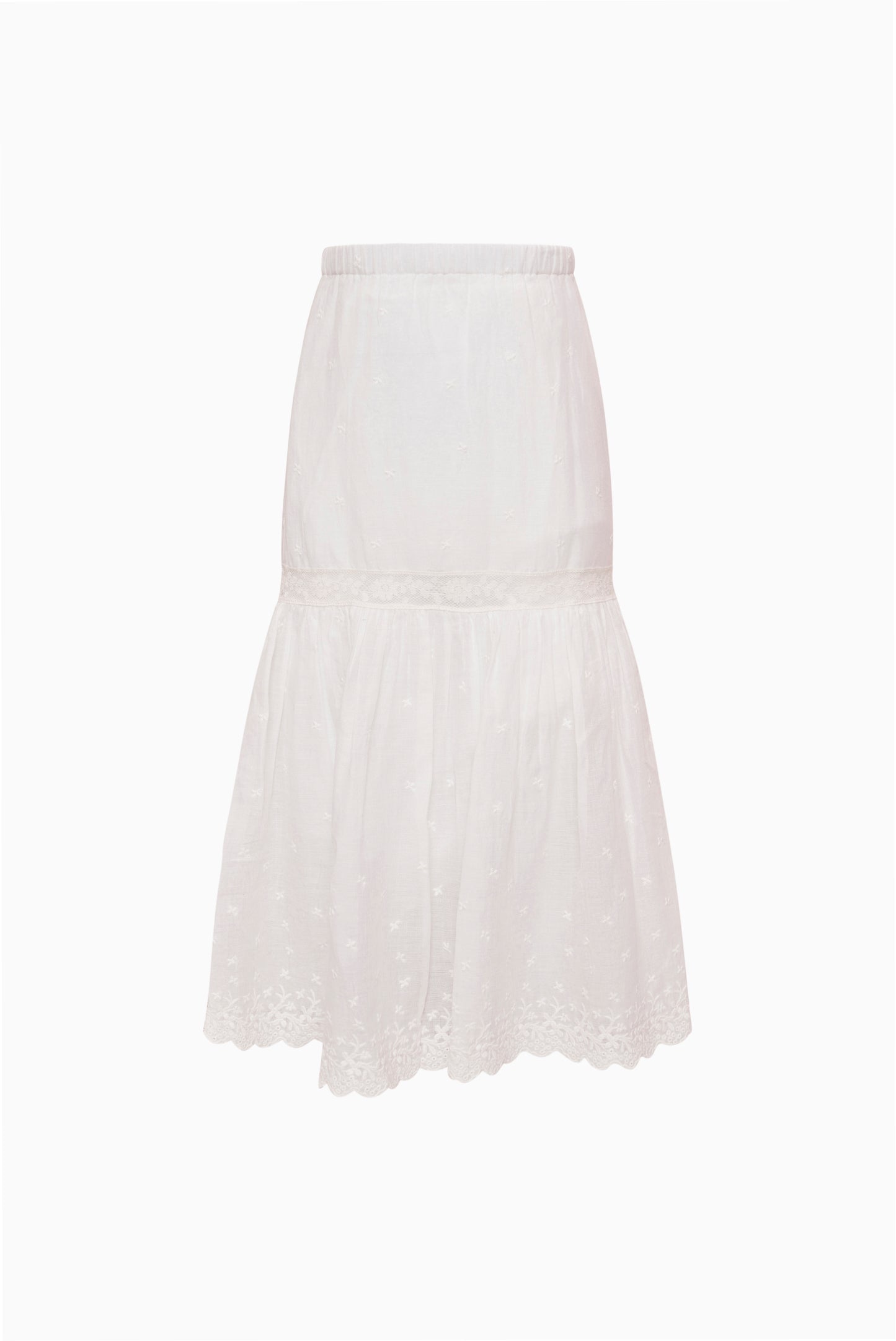 Little Girls Cotton Lace Norael Skirt
